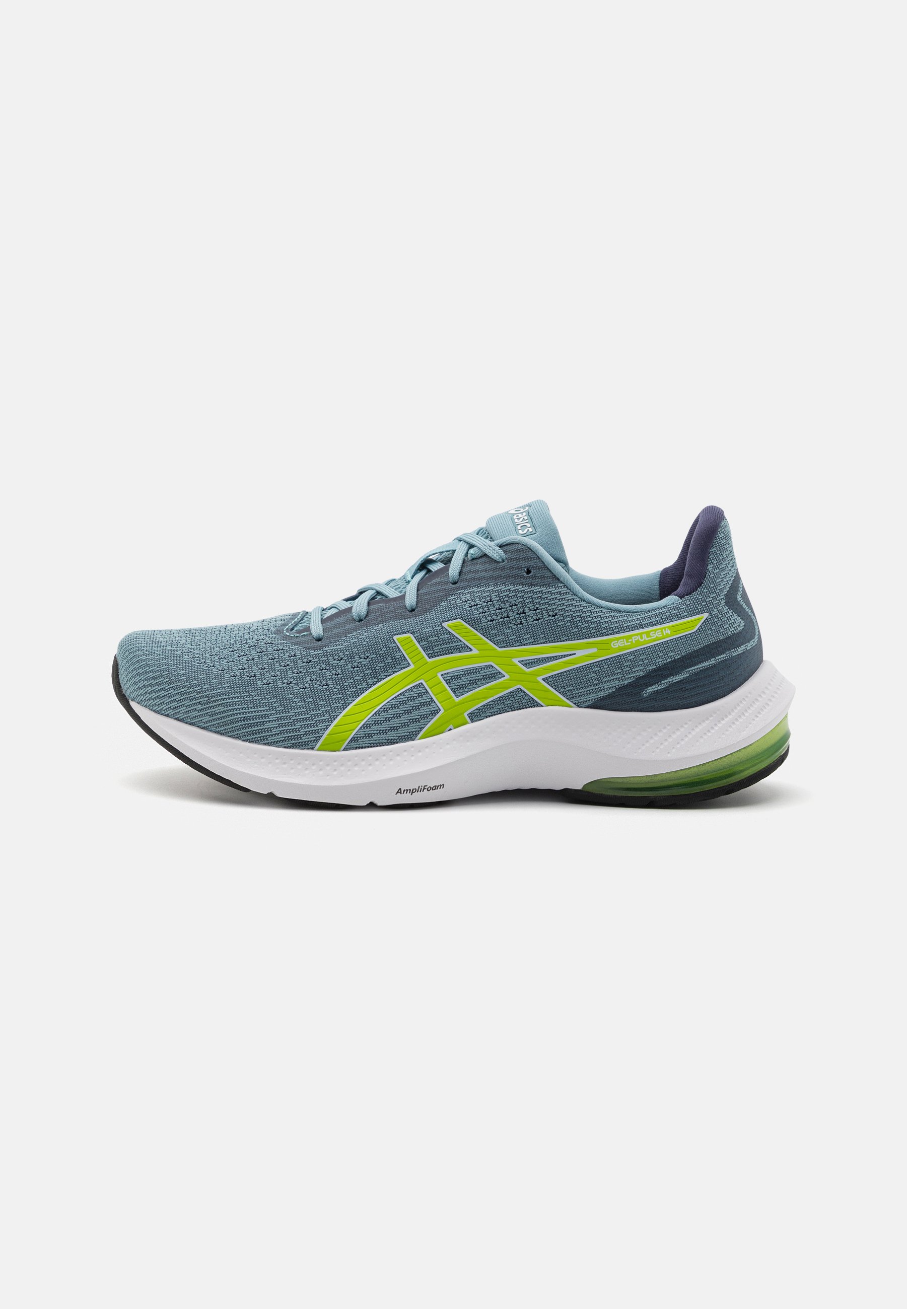 ASICS GEL-PULSE 14 - Neutral running shoes - light steel/lime zest/metallic grey