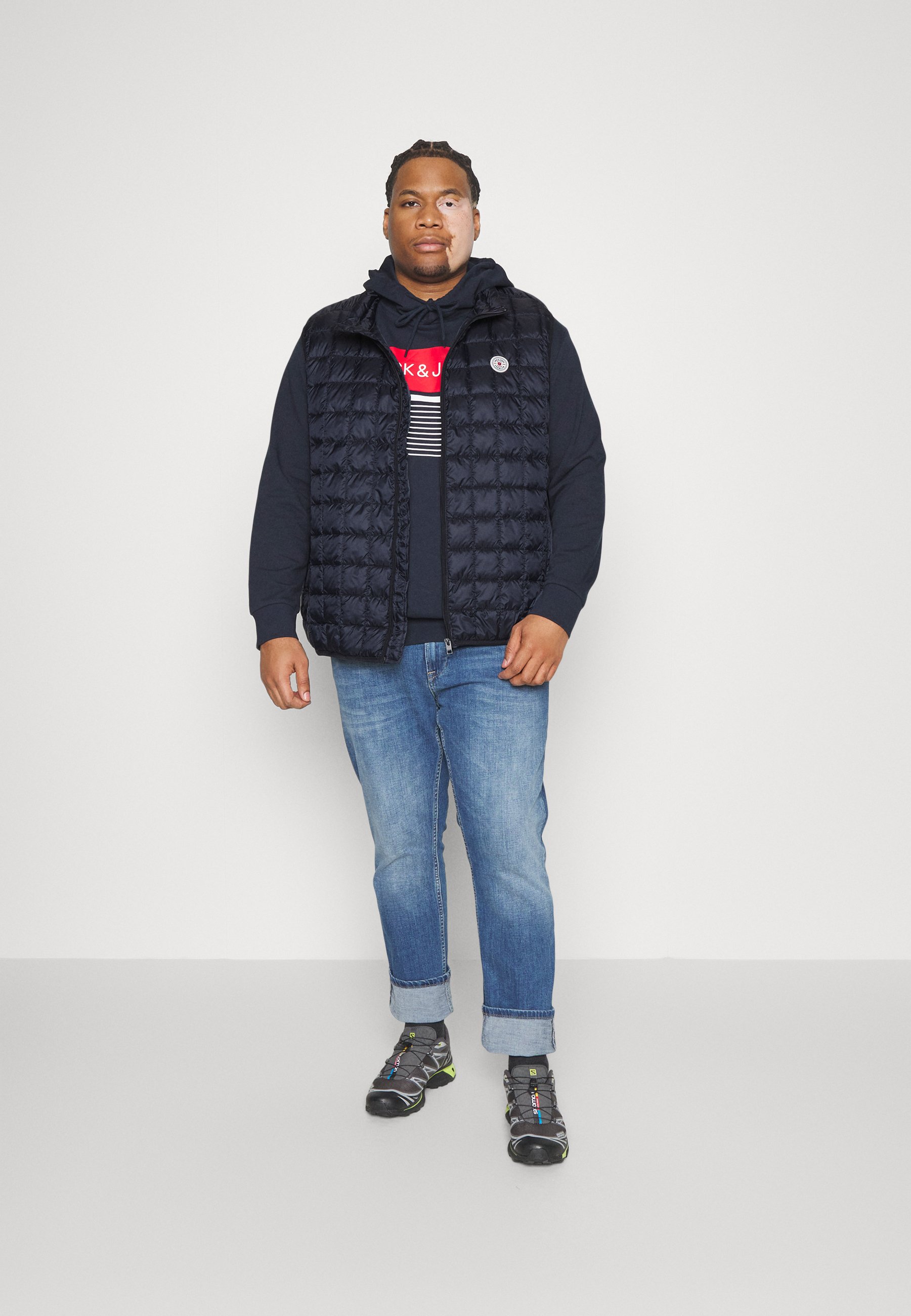 Jack &Jones JPRCCFROST LIGHT VEST - Waistcoat - dark navy/dark blue