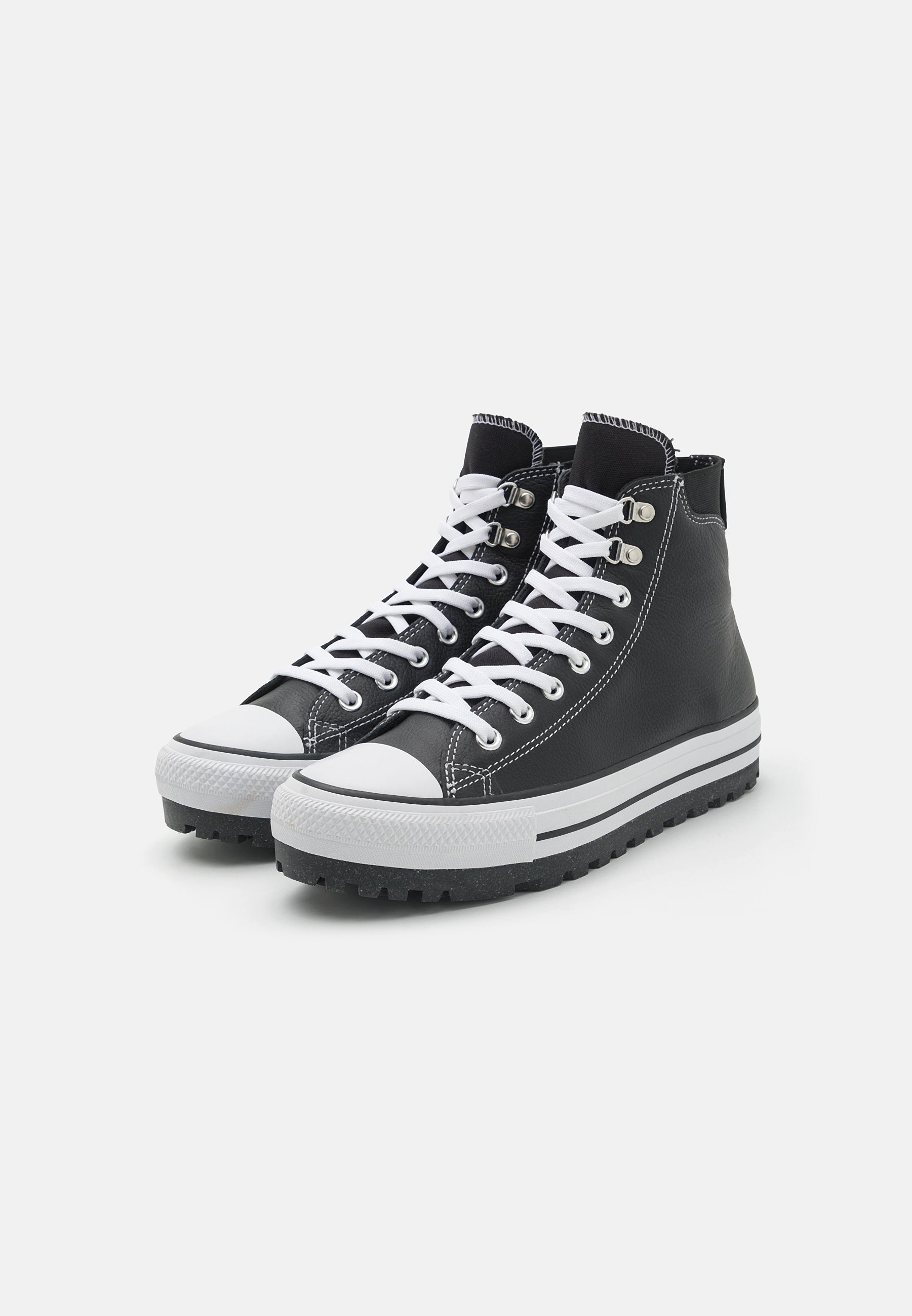 Converse CHUCK TAYLOR ALL STAR CITY TREK WATERPROOF BOOT UNISEX - High-top trainers - black/white/silver/black