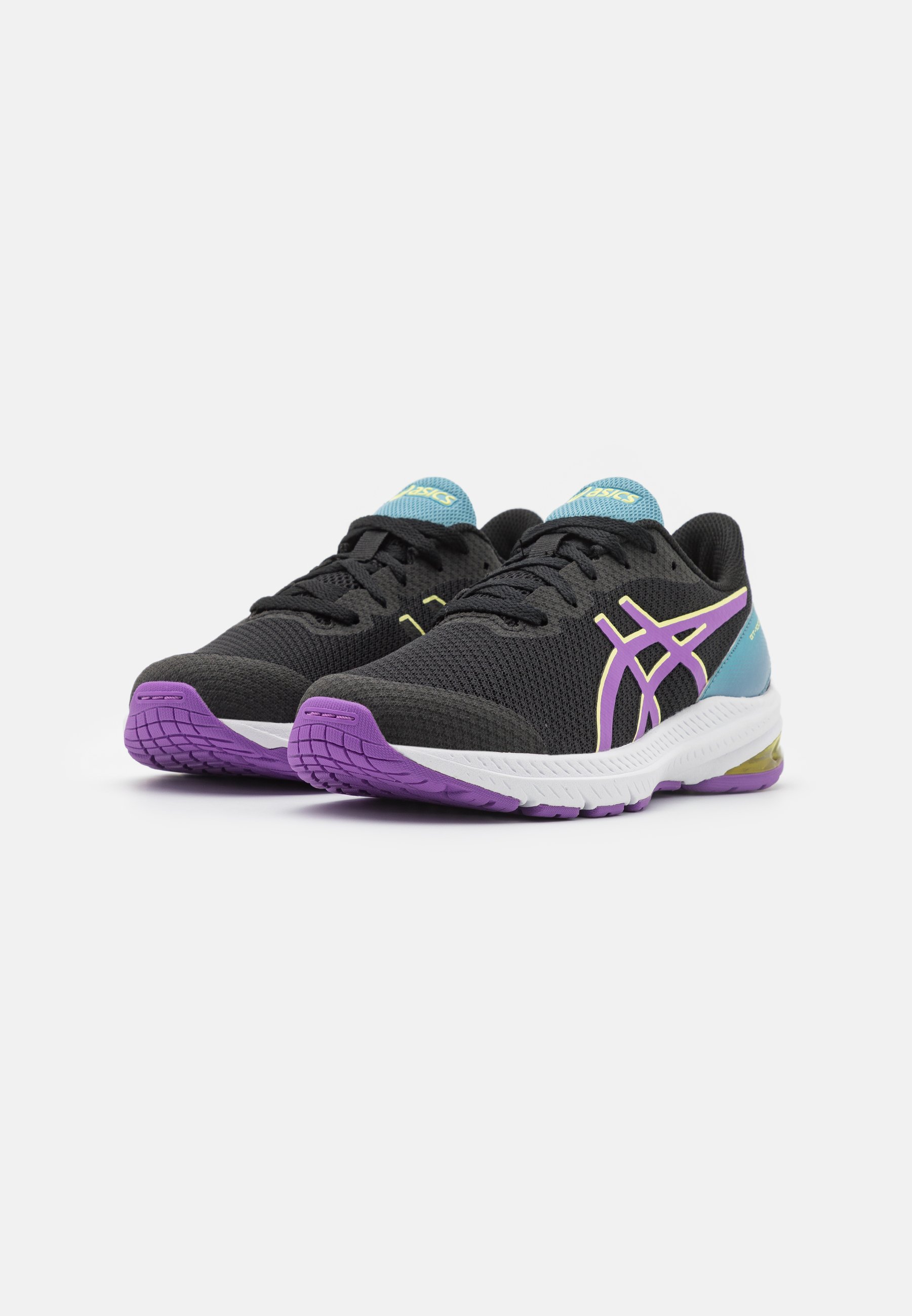 ASICS GT-1000 12 UNISEX - Neutral running shoes - black/cyber grape/black
