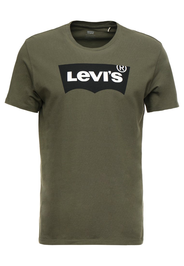 Levi's® HOUSEMARK GRAPHIC TEE - Print T-shirt - tech olive night/olive