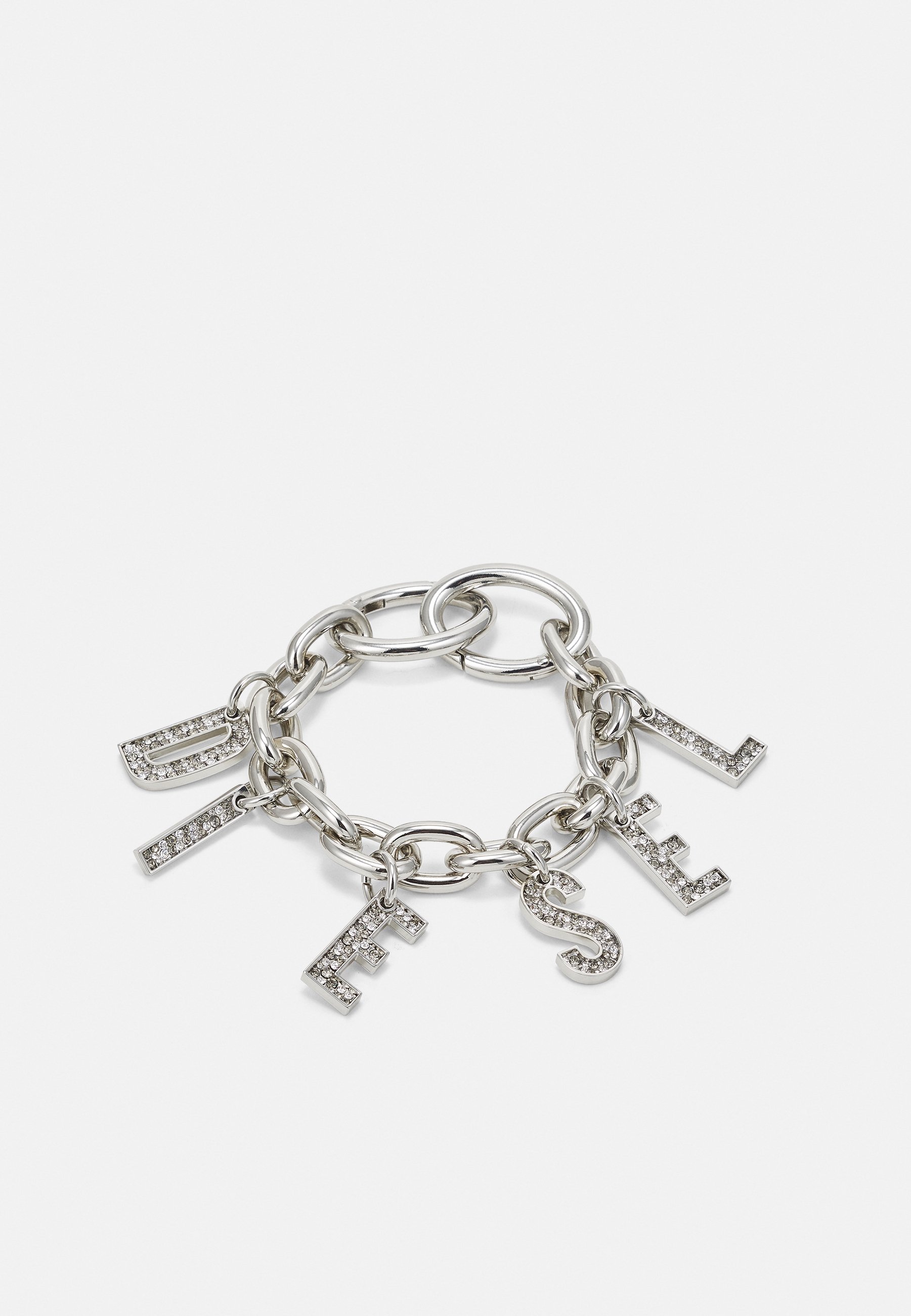 Diesel A-LETTERS CHARM - Bracelet - silver-coloured