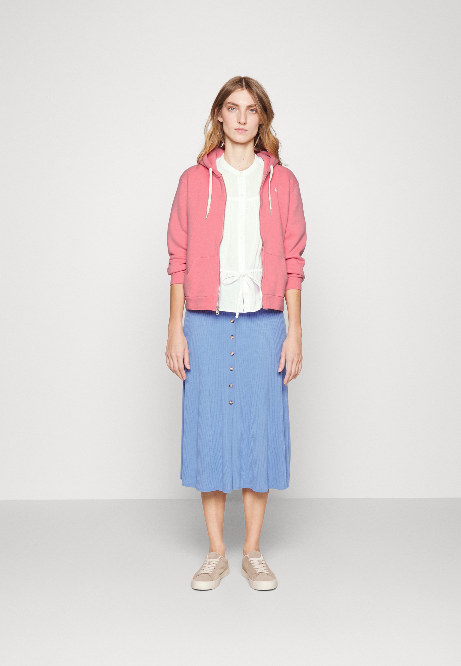 Polo Ralph Lauren LONG SLEEVE - Zip-up sweatshirt - pink
