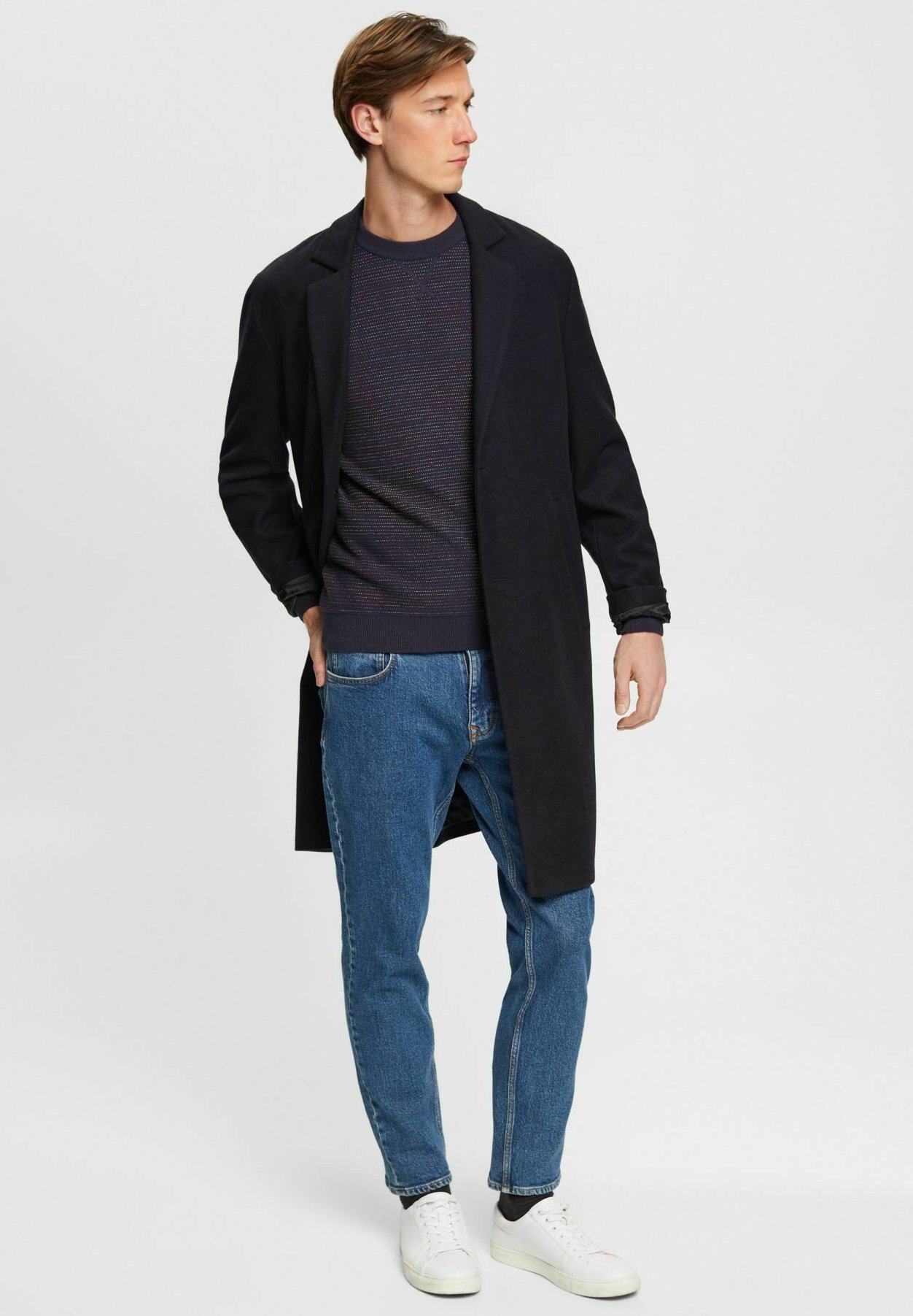 Esprit BUNTER  - Jumper - navy/mottled dark blue