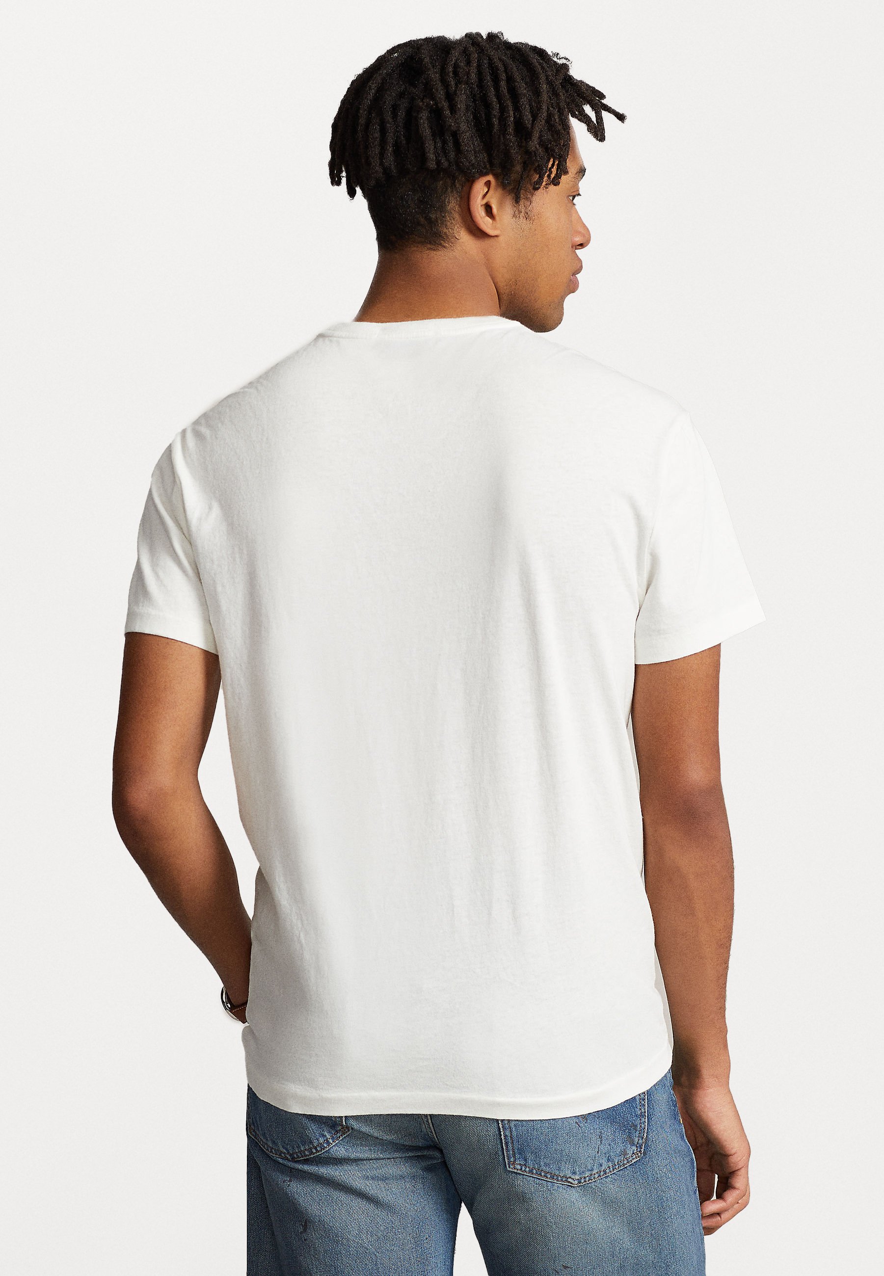 Polo Ralph Lauren SHORT SLEEVE - Print T-shirt - nevis/white