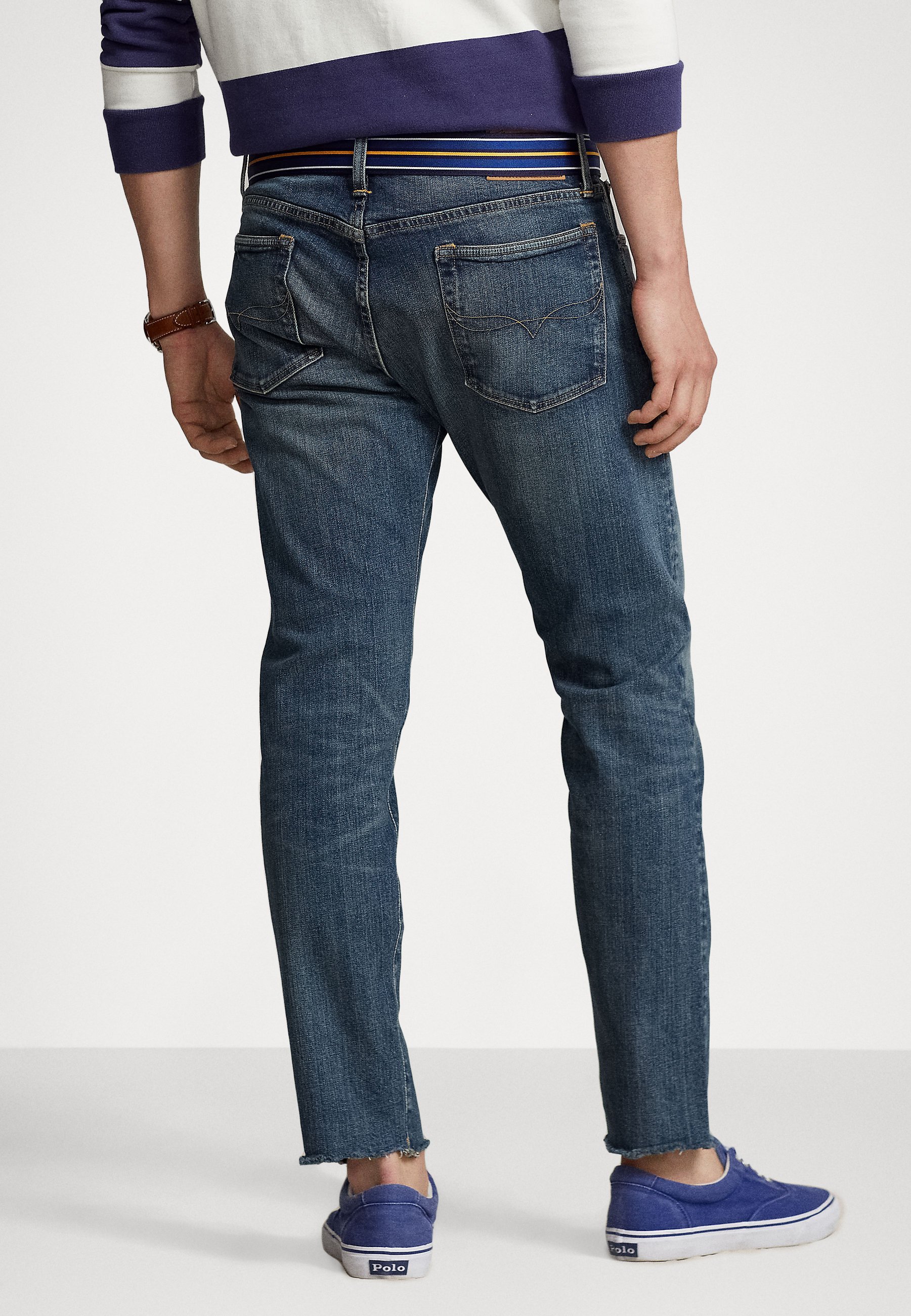 Polo Ralph Lauren SULLIVAN  FULL LENGTH - Slim fit jeans - rivera raw hem/blue