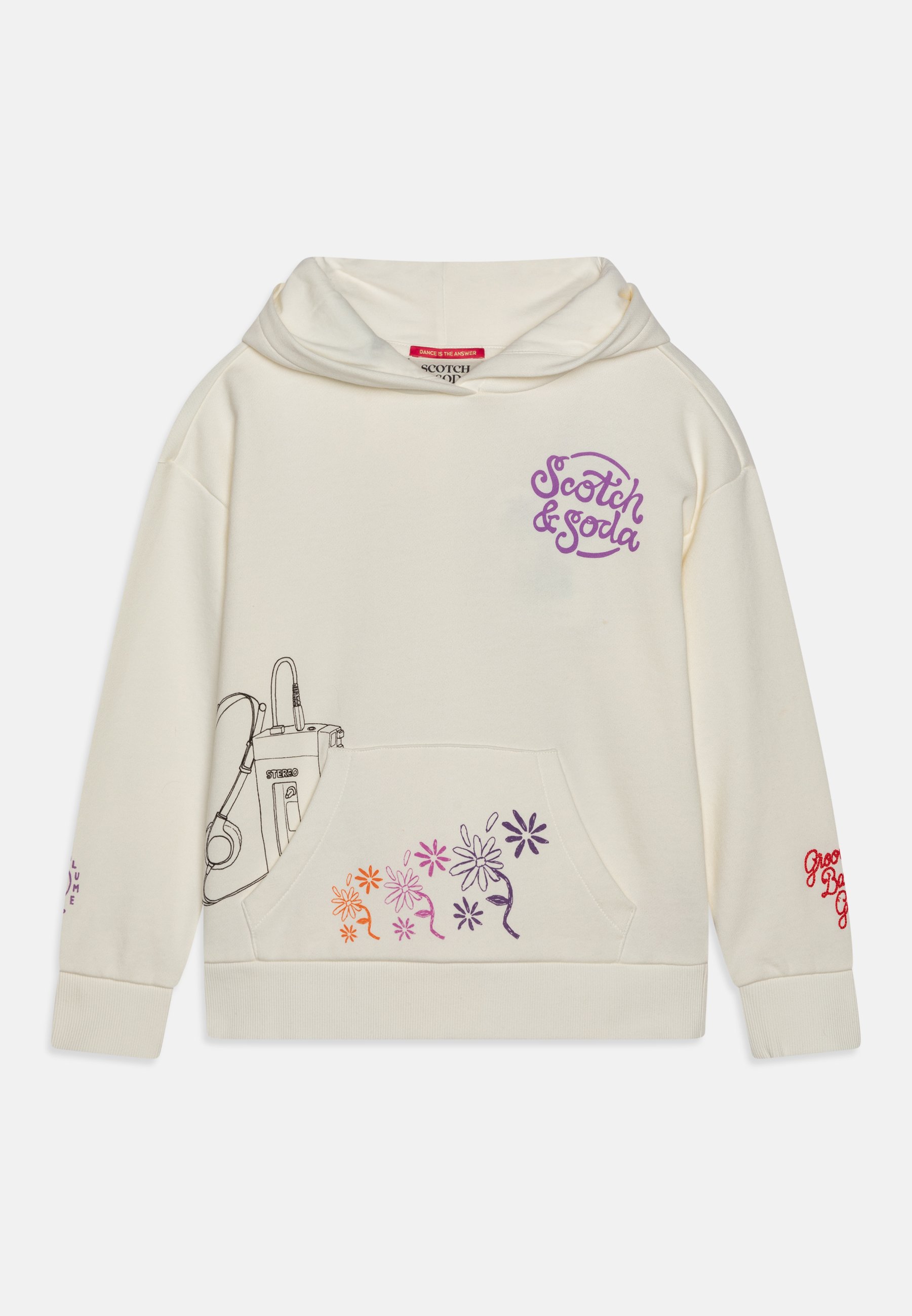 Scotch & Soda LOOSE FIT ARTWORK HOODIE - Hoodie - off-white