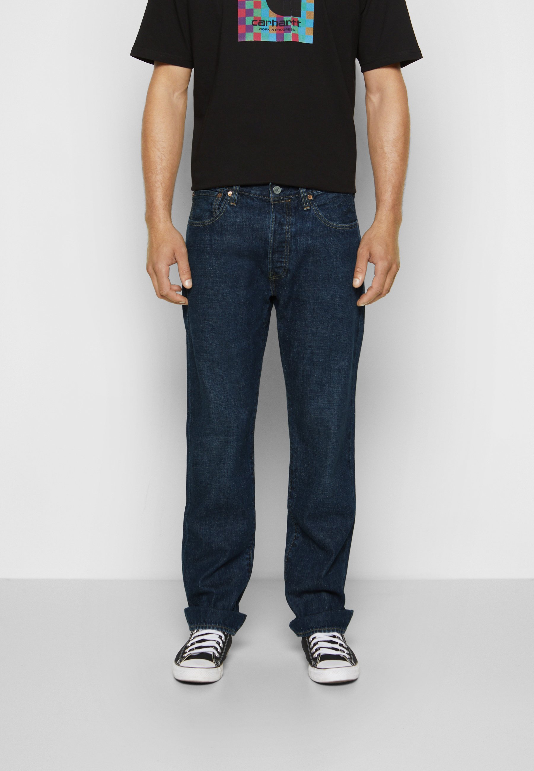 Levi's® 501® ORIGINAL - Straight leg jeans - dark indigo rinse/dark-blue denim