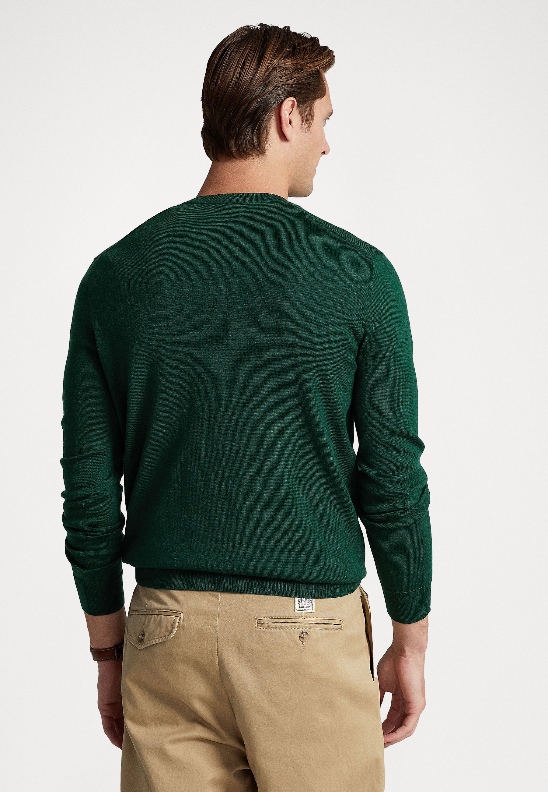Polo Ralph Lauren LONG SLEEVE - Jumper - hunt club green/green