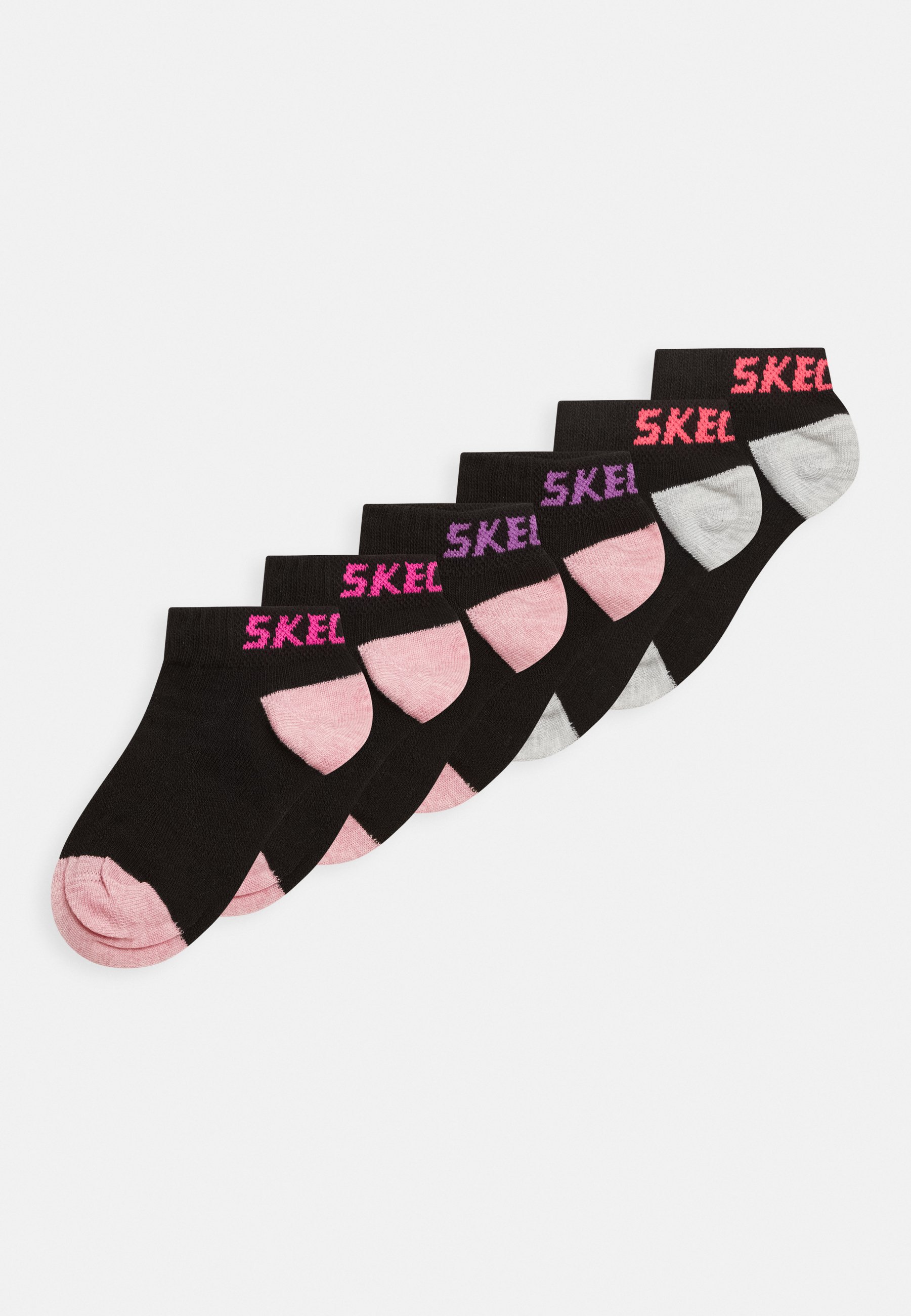 Skechers GIRLS MESH SNEAKER WITH LUREX 6PACK - Socks - black