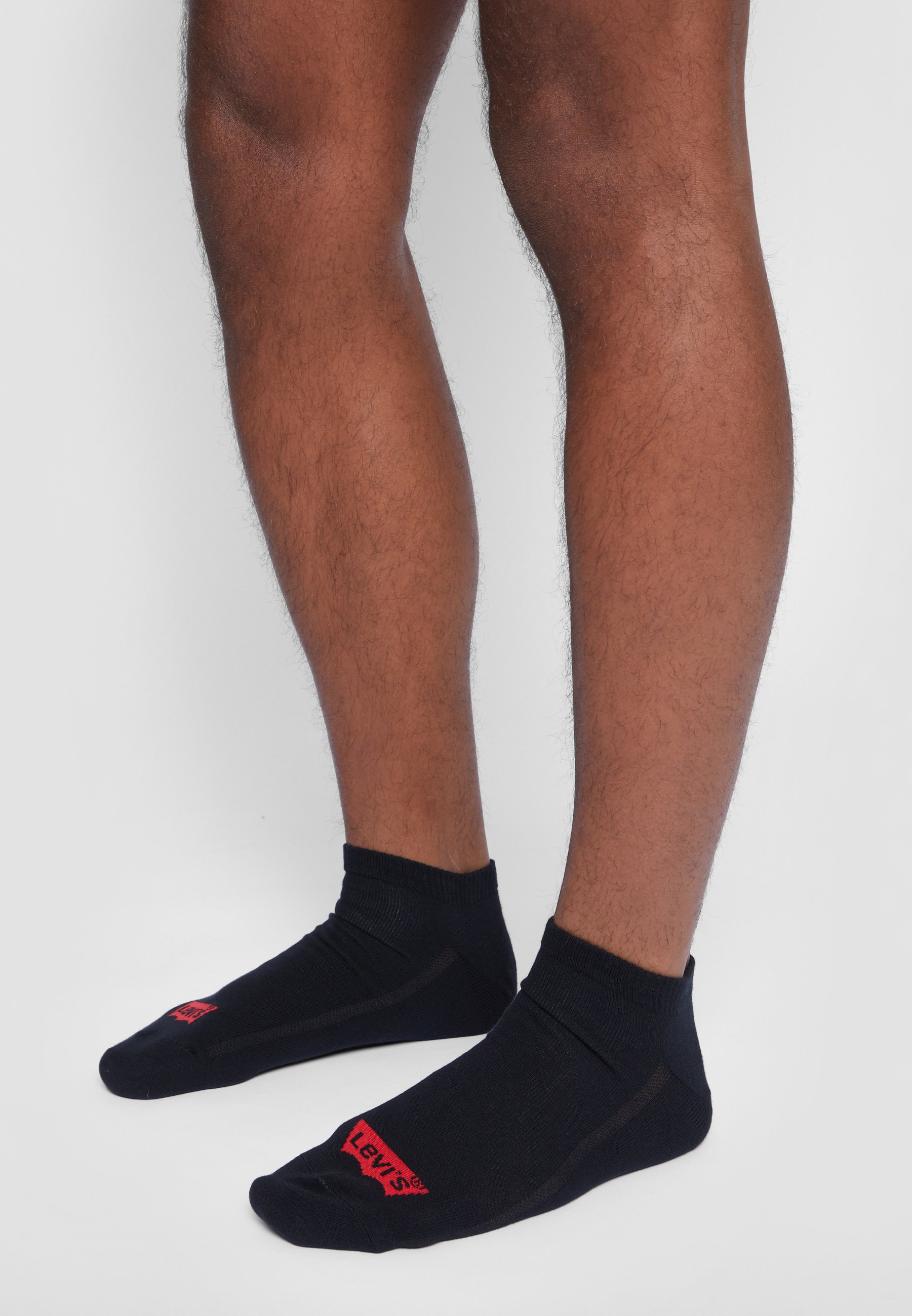 Levi's® LOW CUT BATWING LOGO RECYCLED 3 PACK - Socks - black