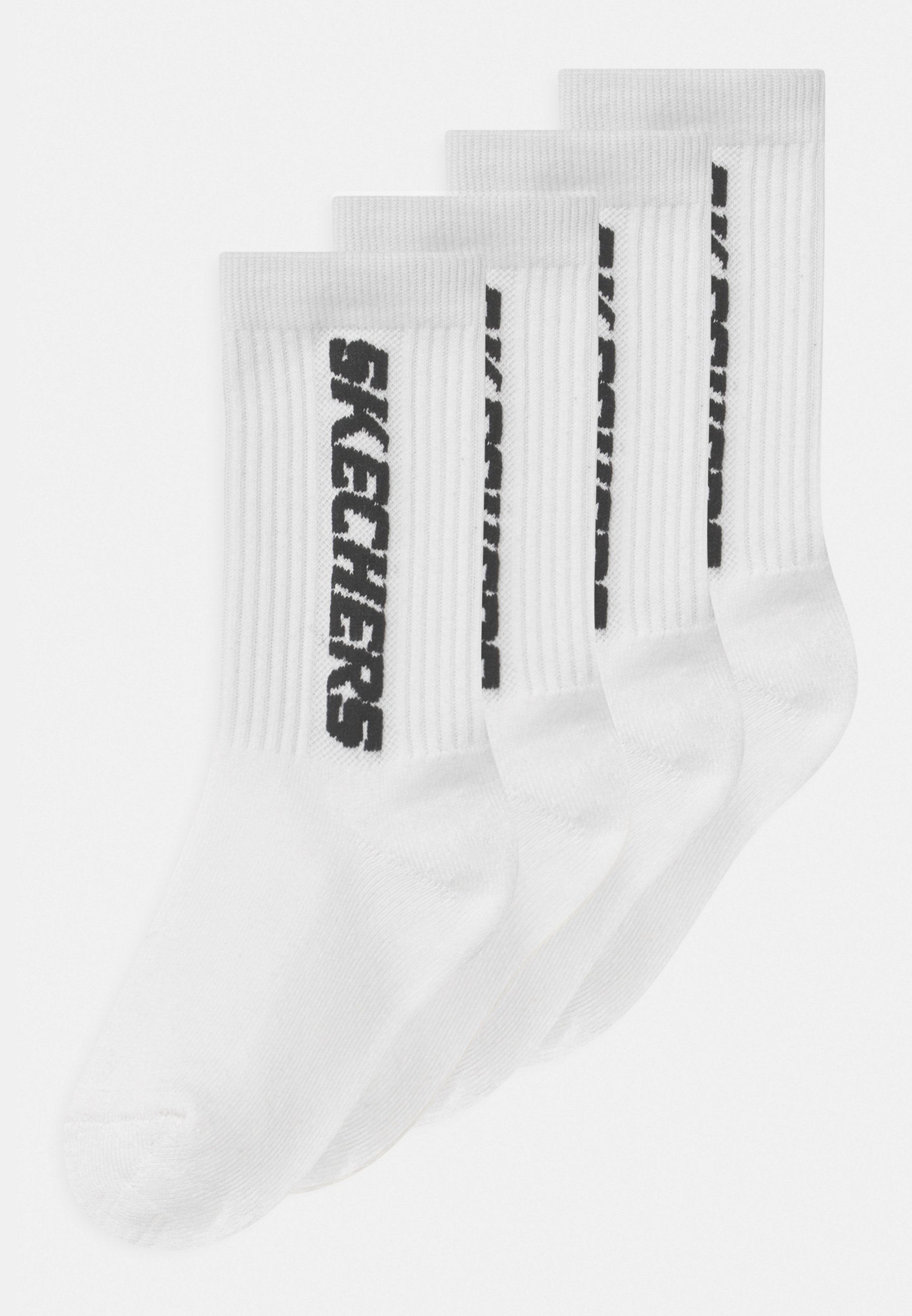 Skechers GIRLS CUSHIONED TENNIS SOCKS 4 PACK - Socks - white