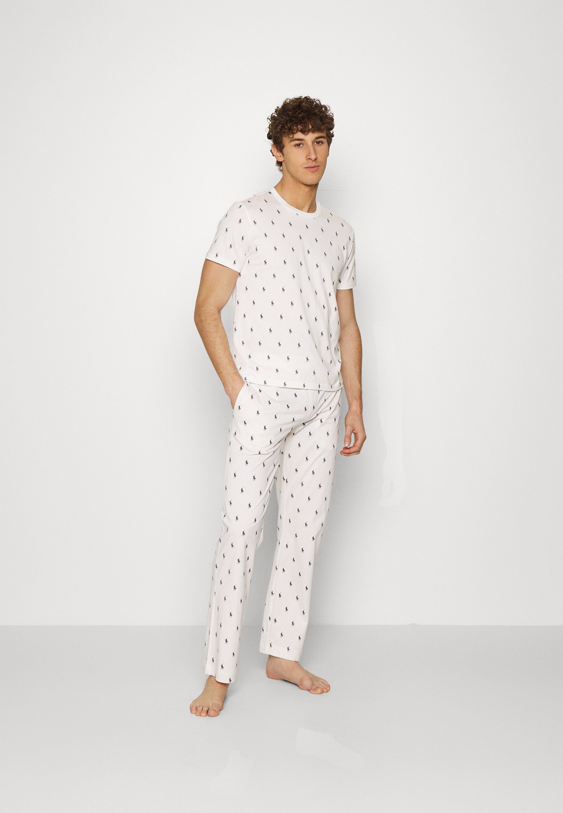 Polo Ralph Lauren CREW SLEEP - Pyjama top - white