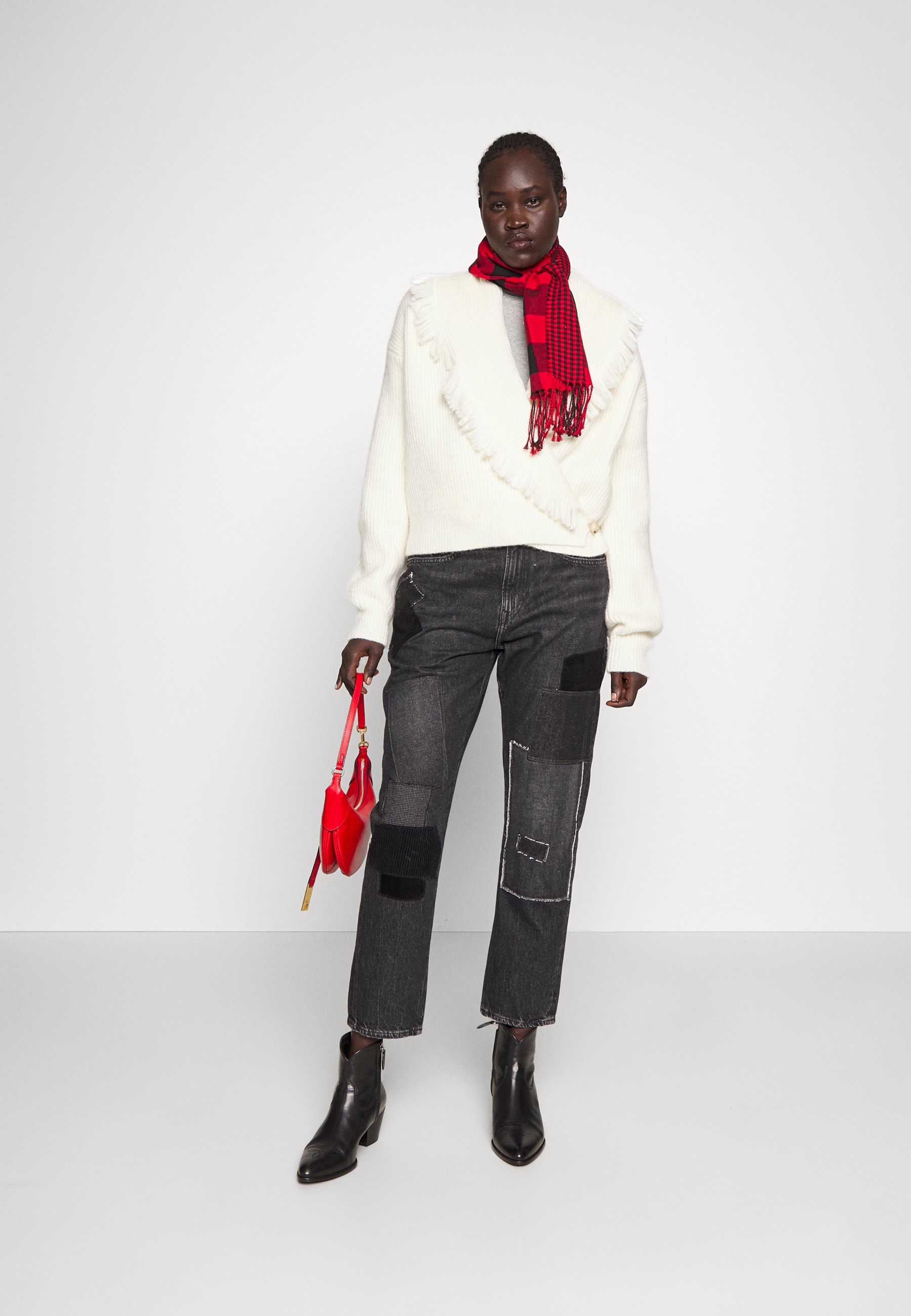 Polo Ralph Lauren LONG SLEEVE - Jumper - cream/off-white