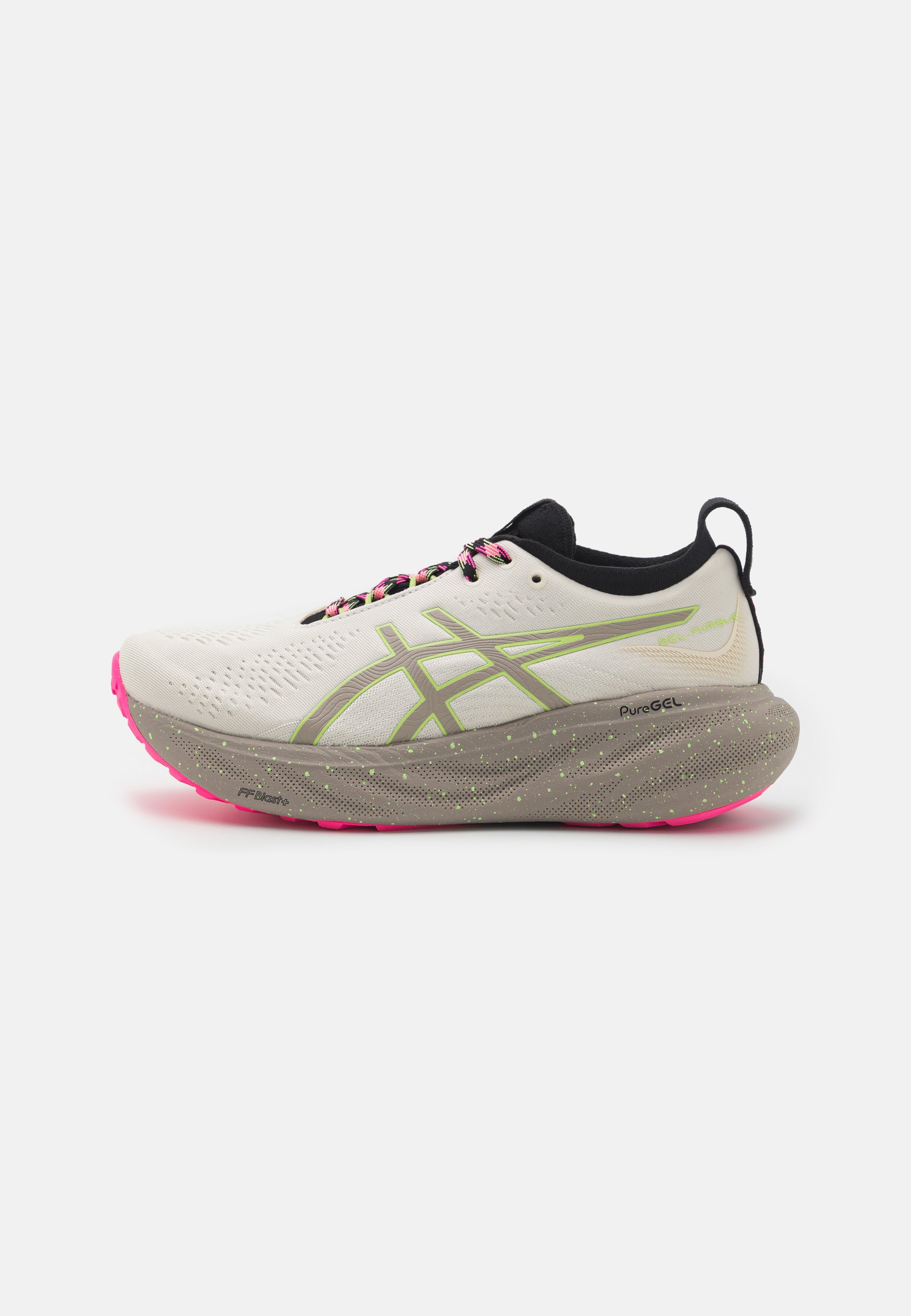 ASICS GEL NIMBUS 25 TR - Neutral running shoes - nature breathing/lime green/beige