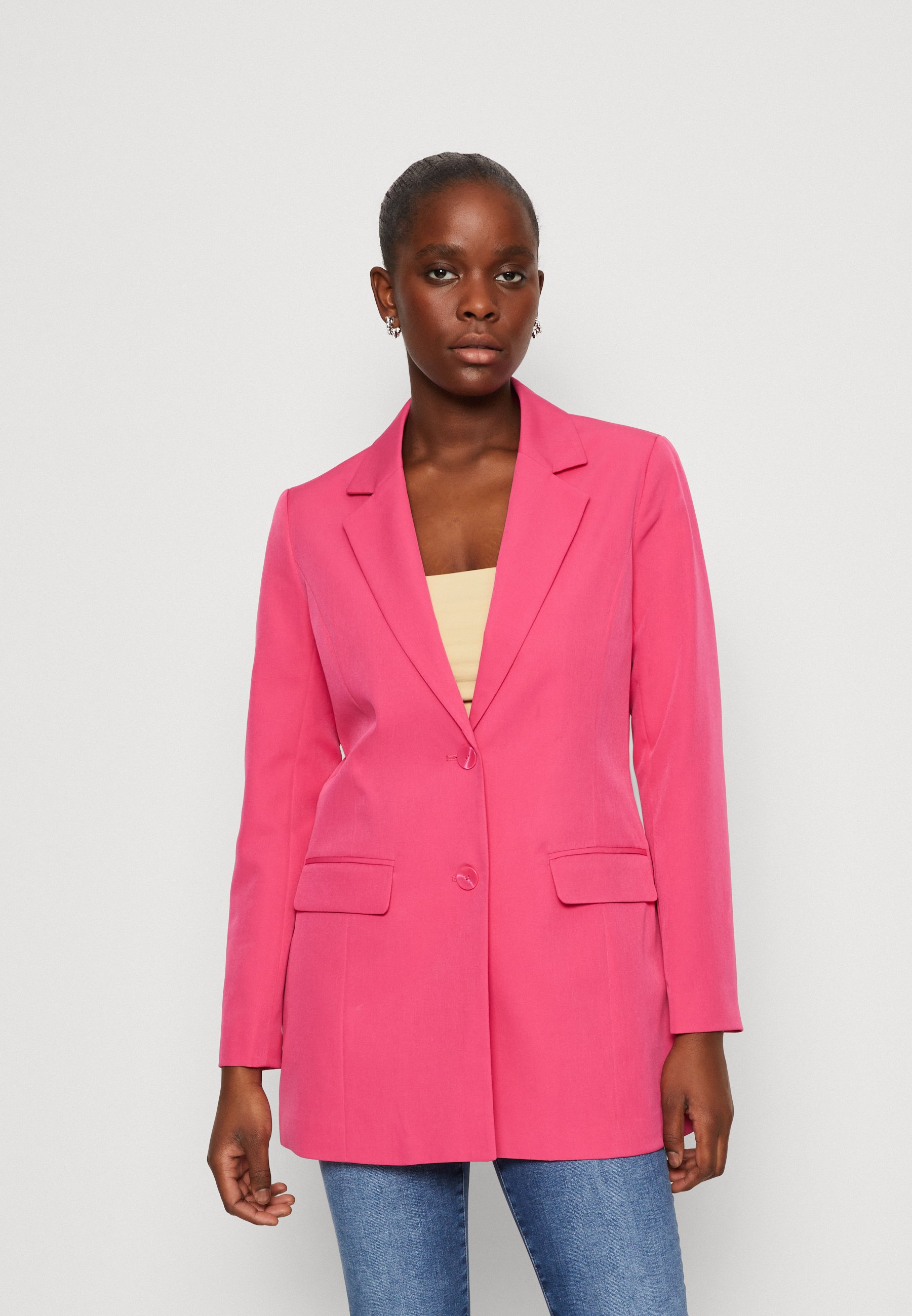 ONLY ONLMAIA LONG CC TLR - Blazer - fuchsia purple/pink