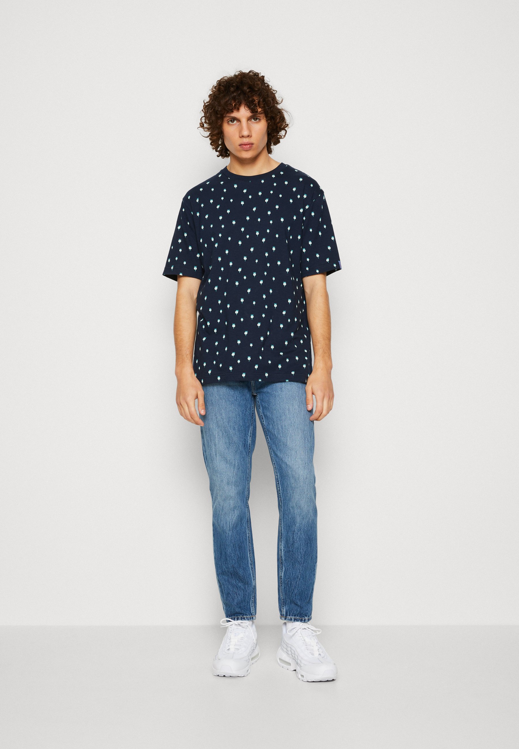 Scotch & Soda MINI PALM - Print T-shirt - navy/dark blue
