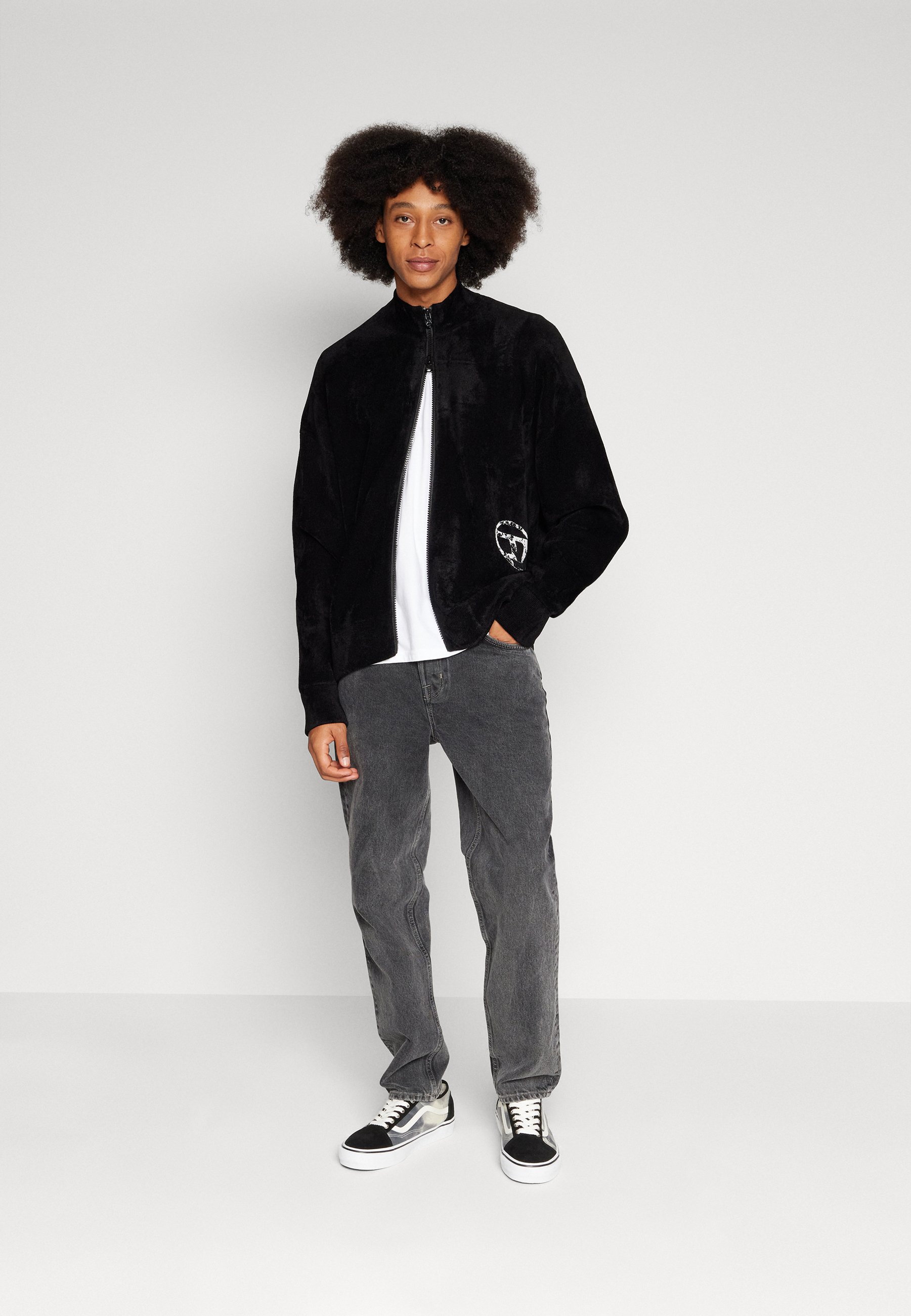 Diesel TRIAJACK - Zip-up sweatshirt - black