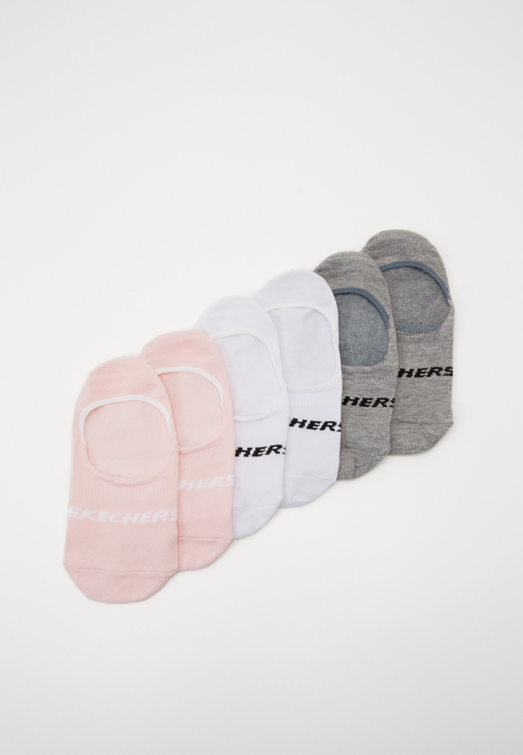 Skechers BASIC FOOTIES VENTILATION 6PACK - Trainer socks - english rose/pink