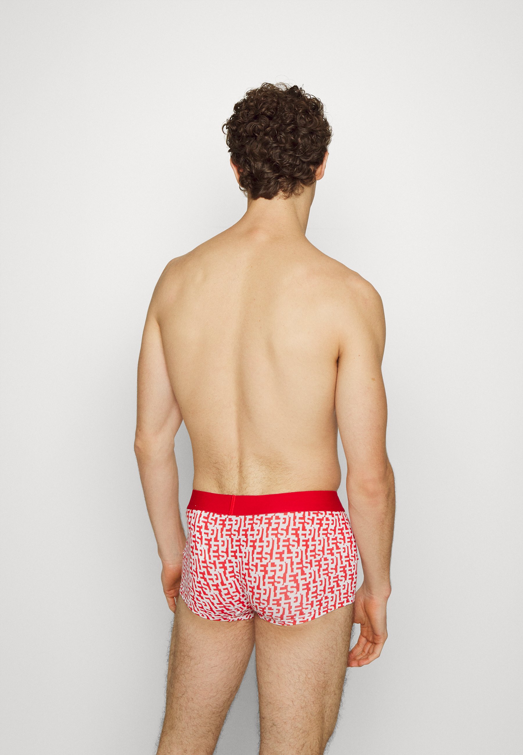 Diesel UMBX-DAMIEN - Pants - white/red/white