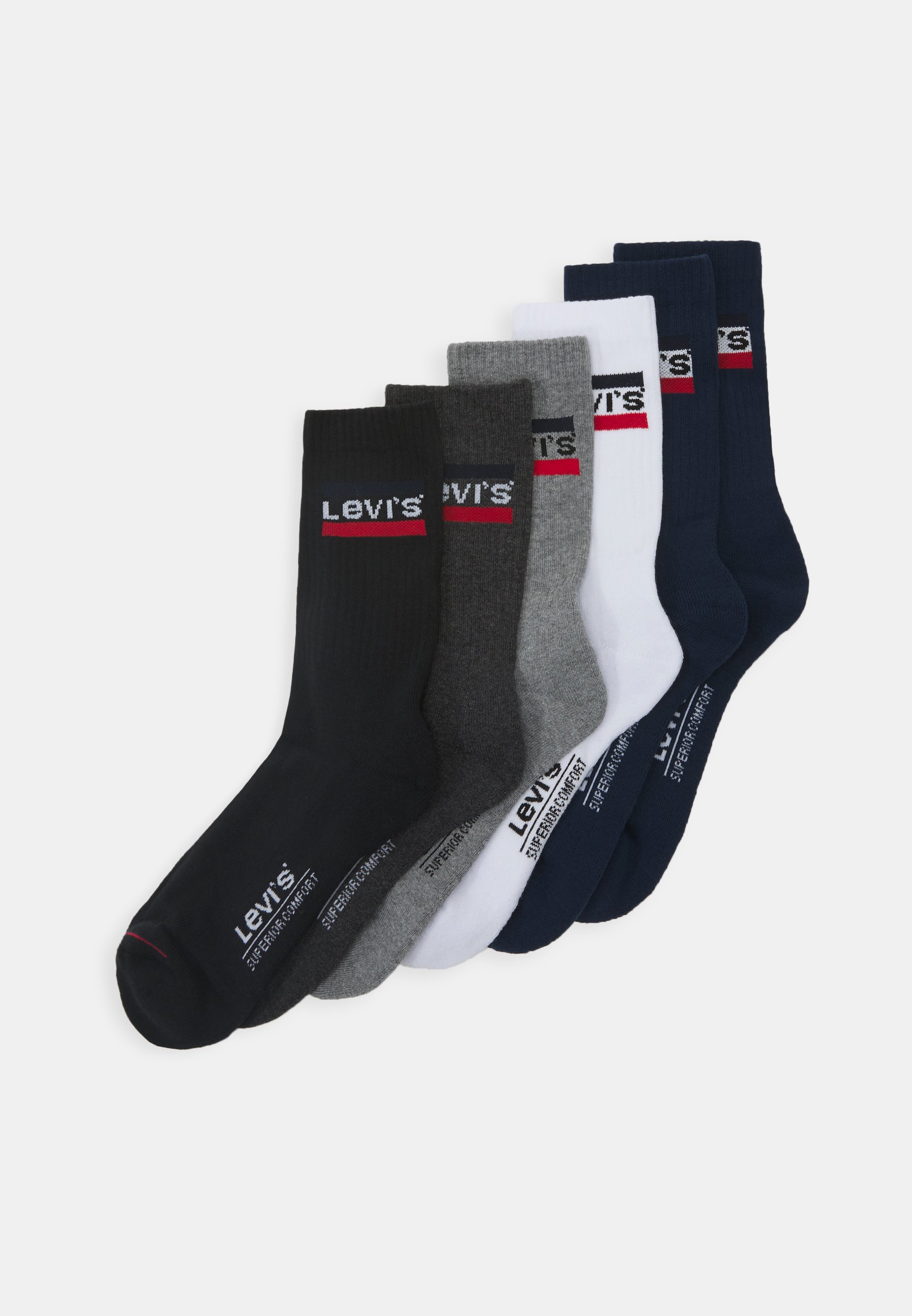 Levi's® LEVIS REGULAR CUT LOGO  ECOM - Socks - blue/white/grey/black/blue