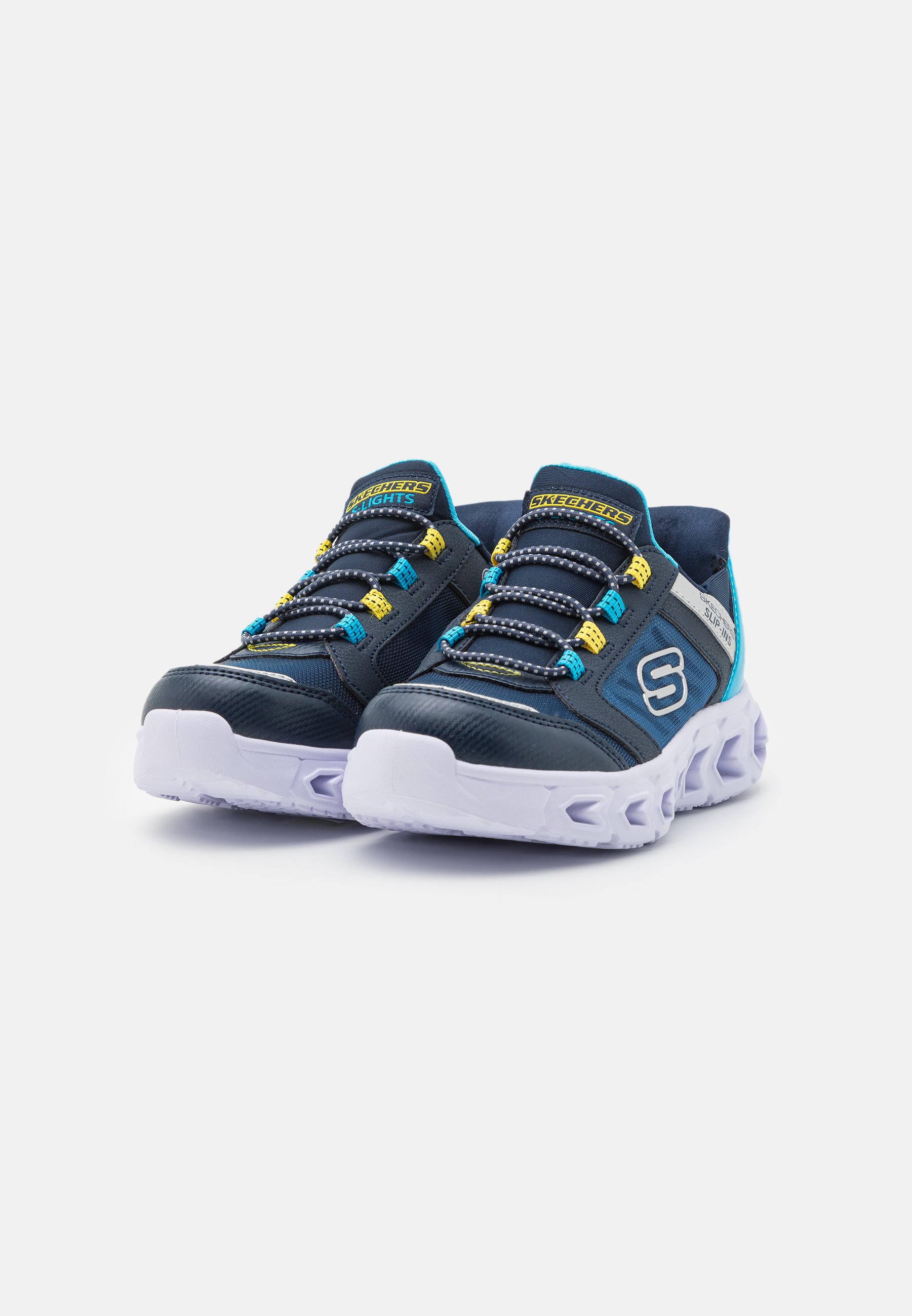 Skechers HYPNO FLASH 2.0 UNISEX - Trainers - navy/blue/yellow/dark blue