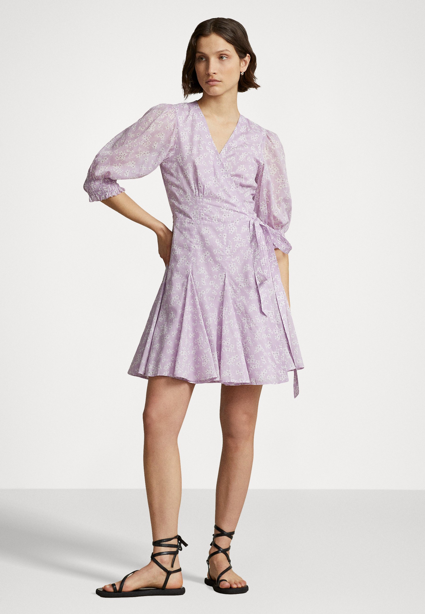 Polo Ralph Lauren SOMA SHORT SLEEVE DAY DRESS - Day dress - vintage plum/berry