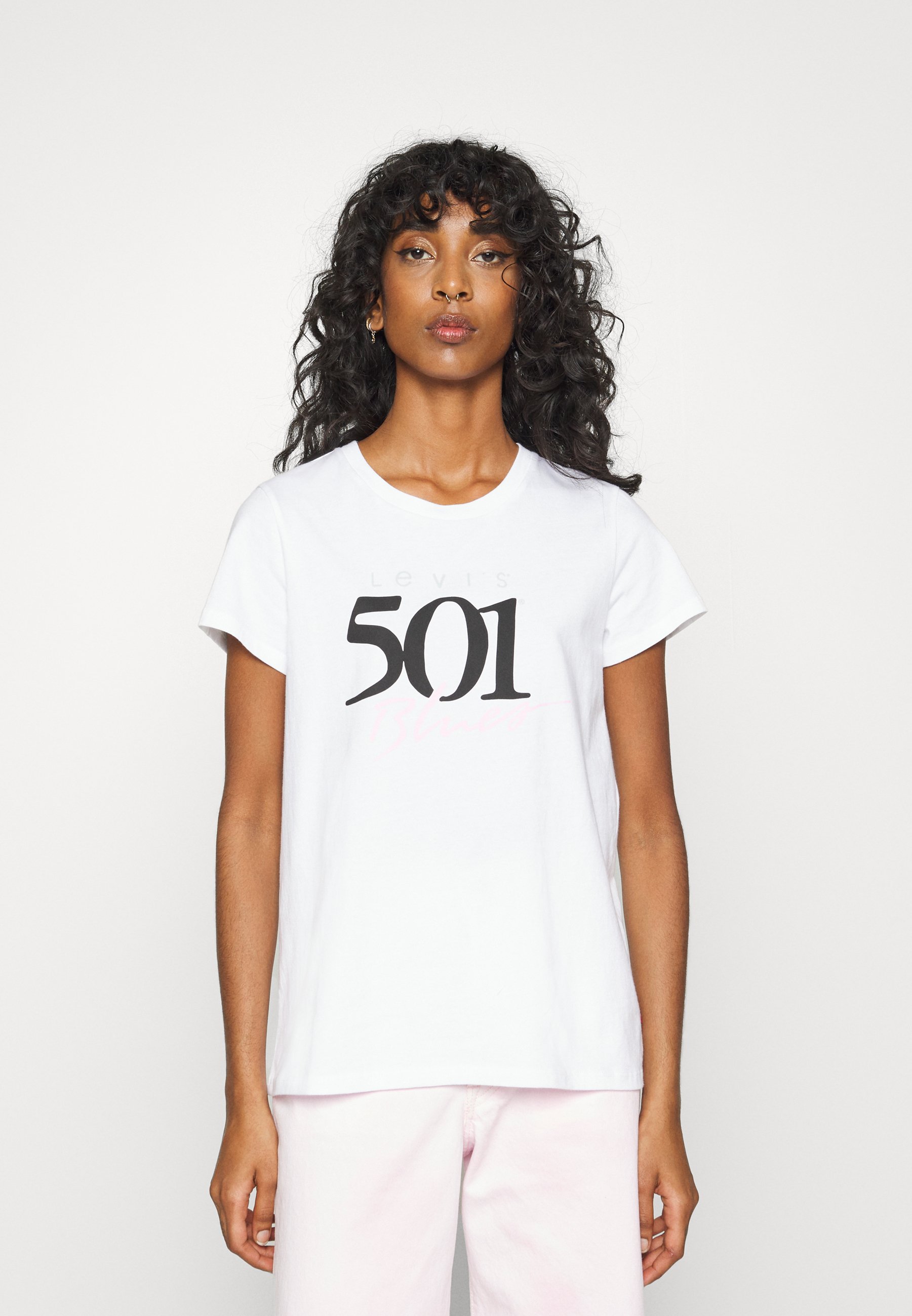 Levi's® THE PERFECT TEE - Print T-shirt - bright white/white