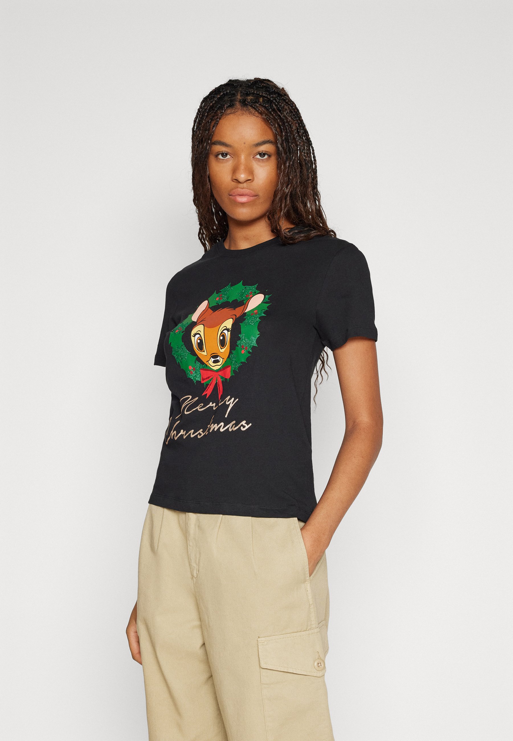 ONLY ONLJULES XMAS BOX - Print T-shirt - black/black