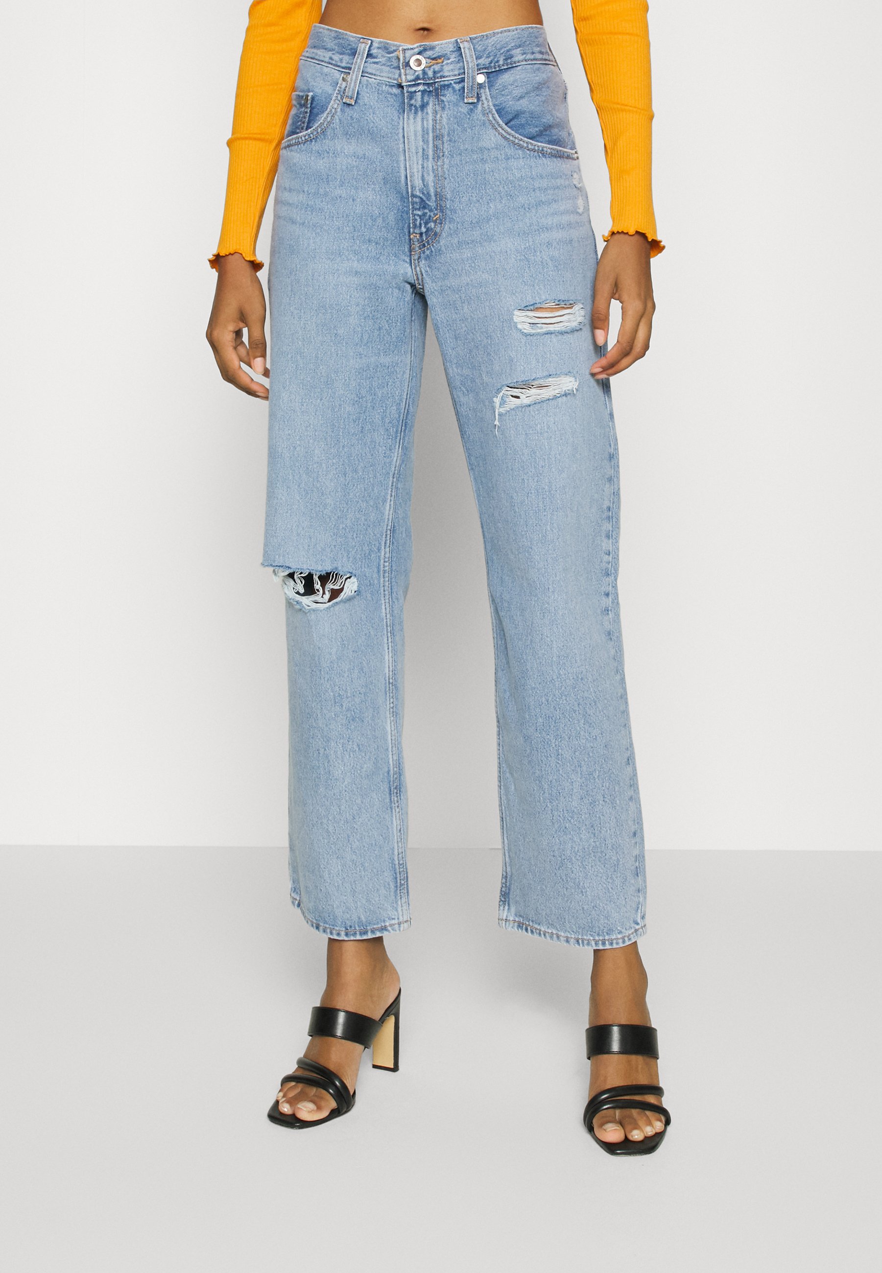 Levi's® 94 BAGGY SILVERTAB - Relaxed fit jeans - indigo/destroyed denim