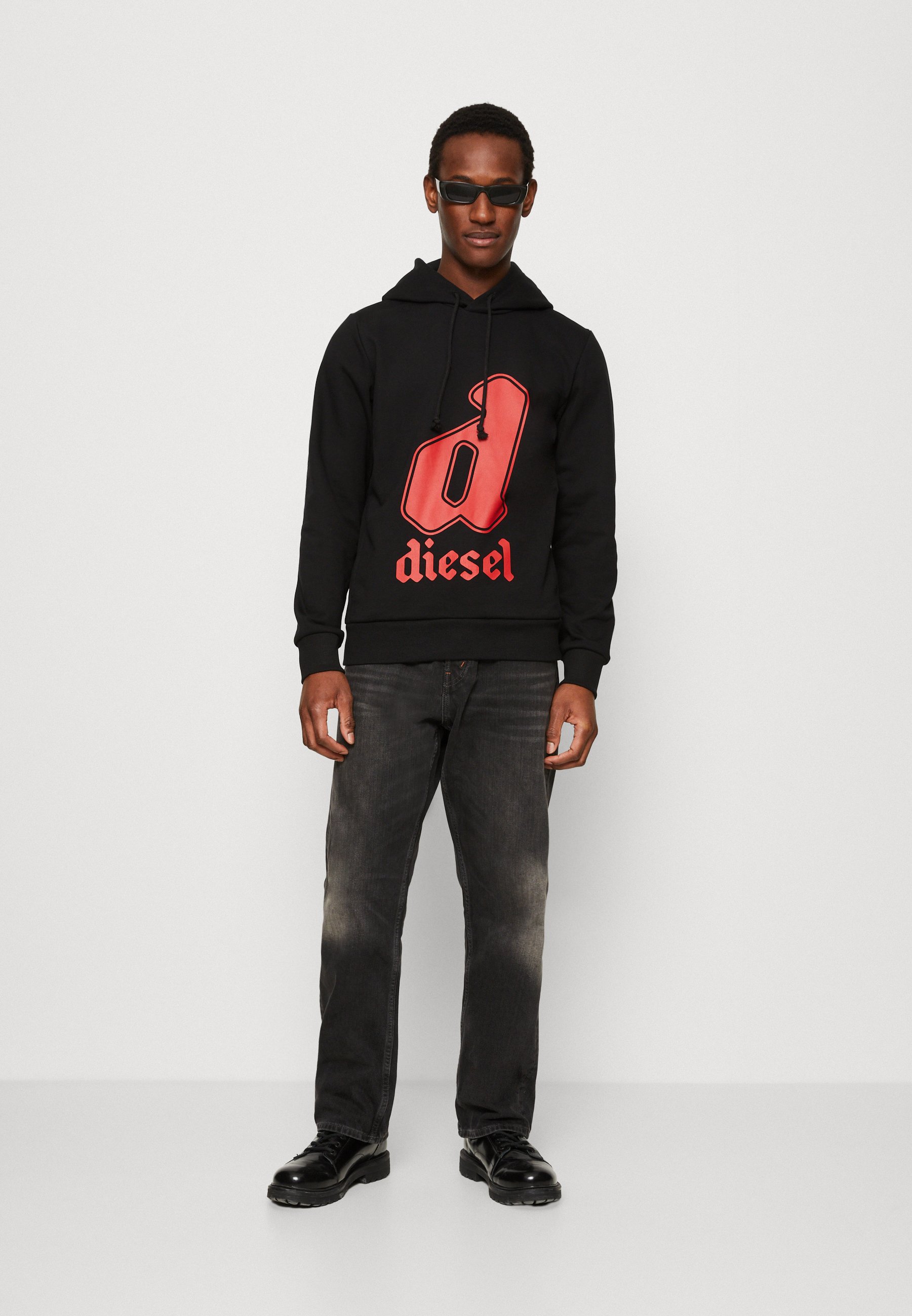 Diesel GINNOUT UNISEX - Hoodie - black