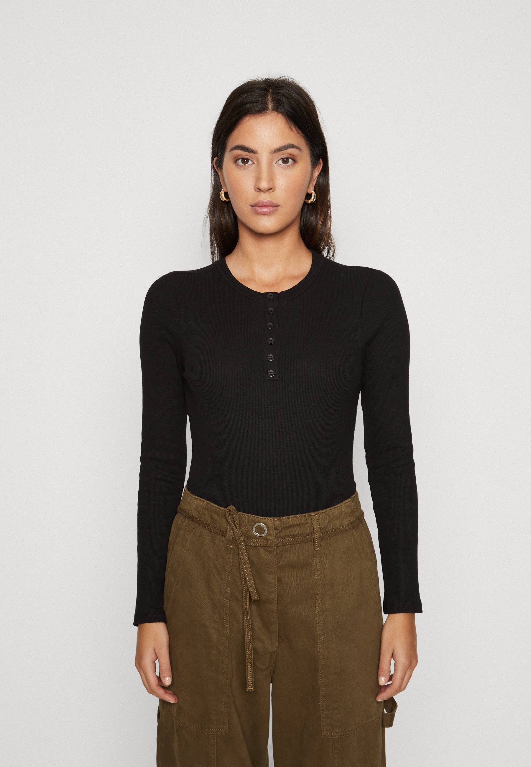 ONLY ONLCARI BODY - Long sleeved top - black