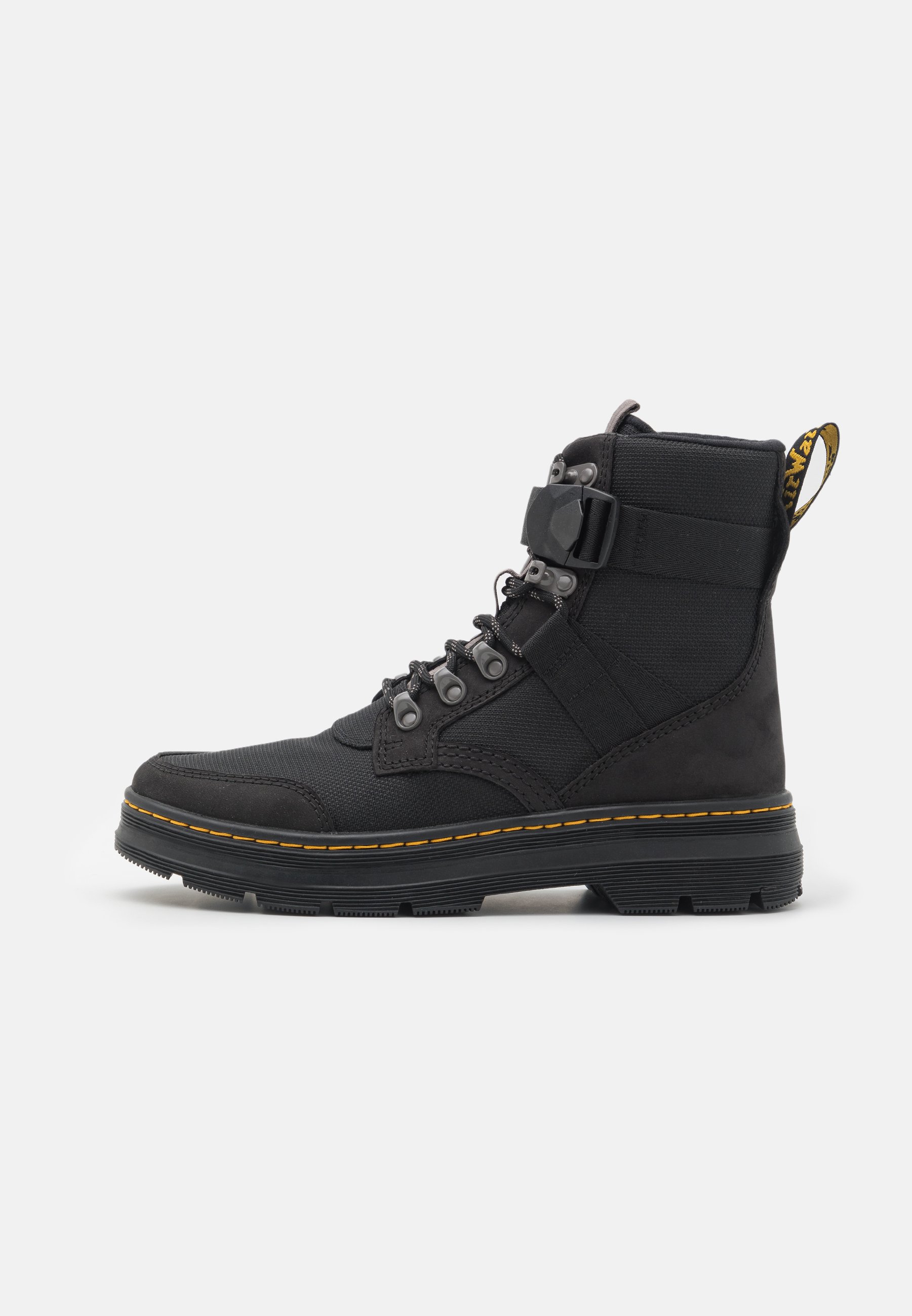 Dr. Martens COMBS TECH II FL - Lace-up ankle boots - black buffbuck/black two tone nylon/black