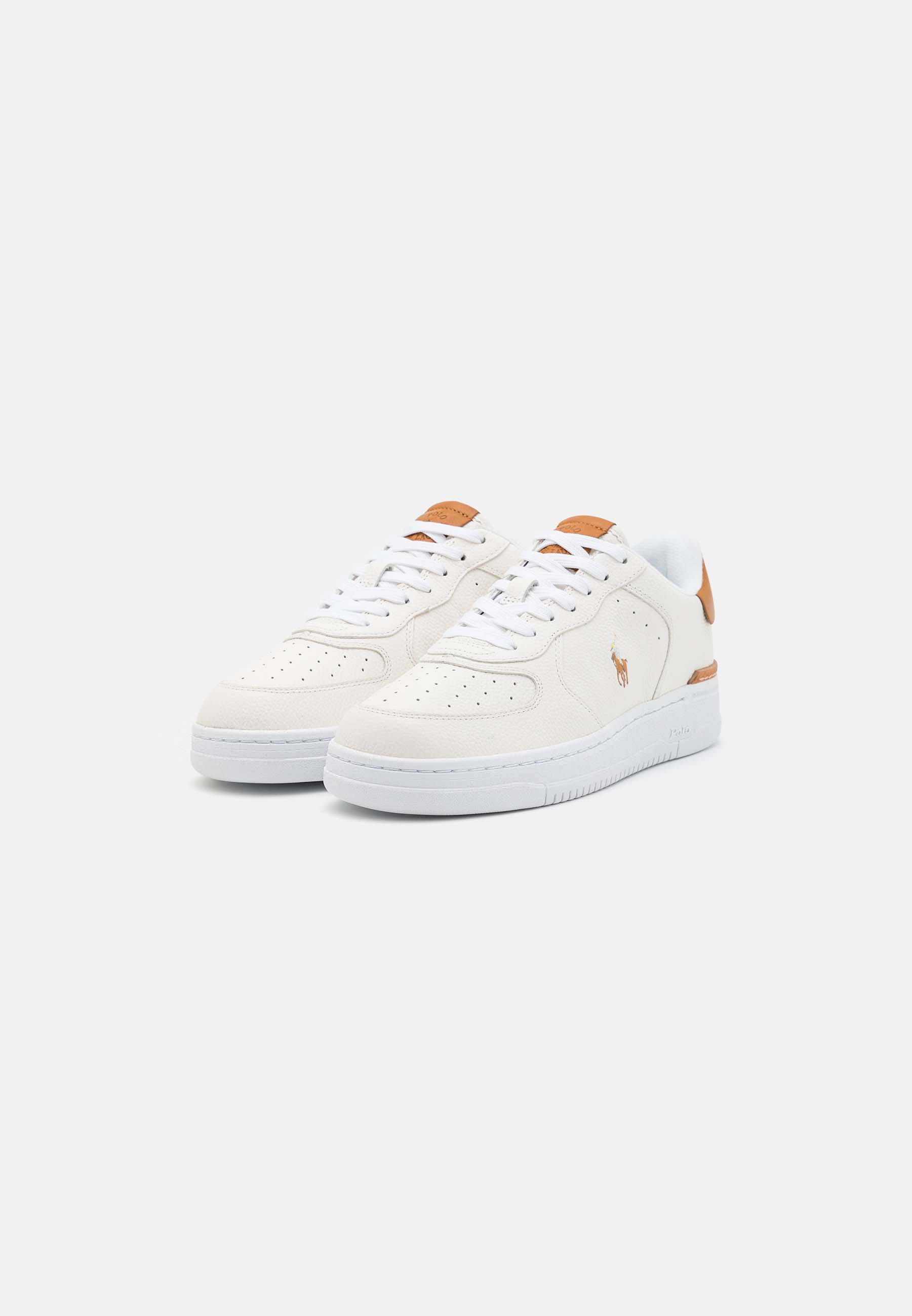 Polo Ralph Lauren MASTERS UNISEX - Trainers - deckwash white/tan/multi-coloured/off-white
