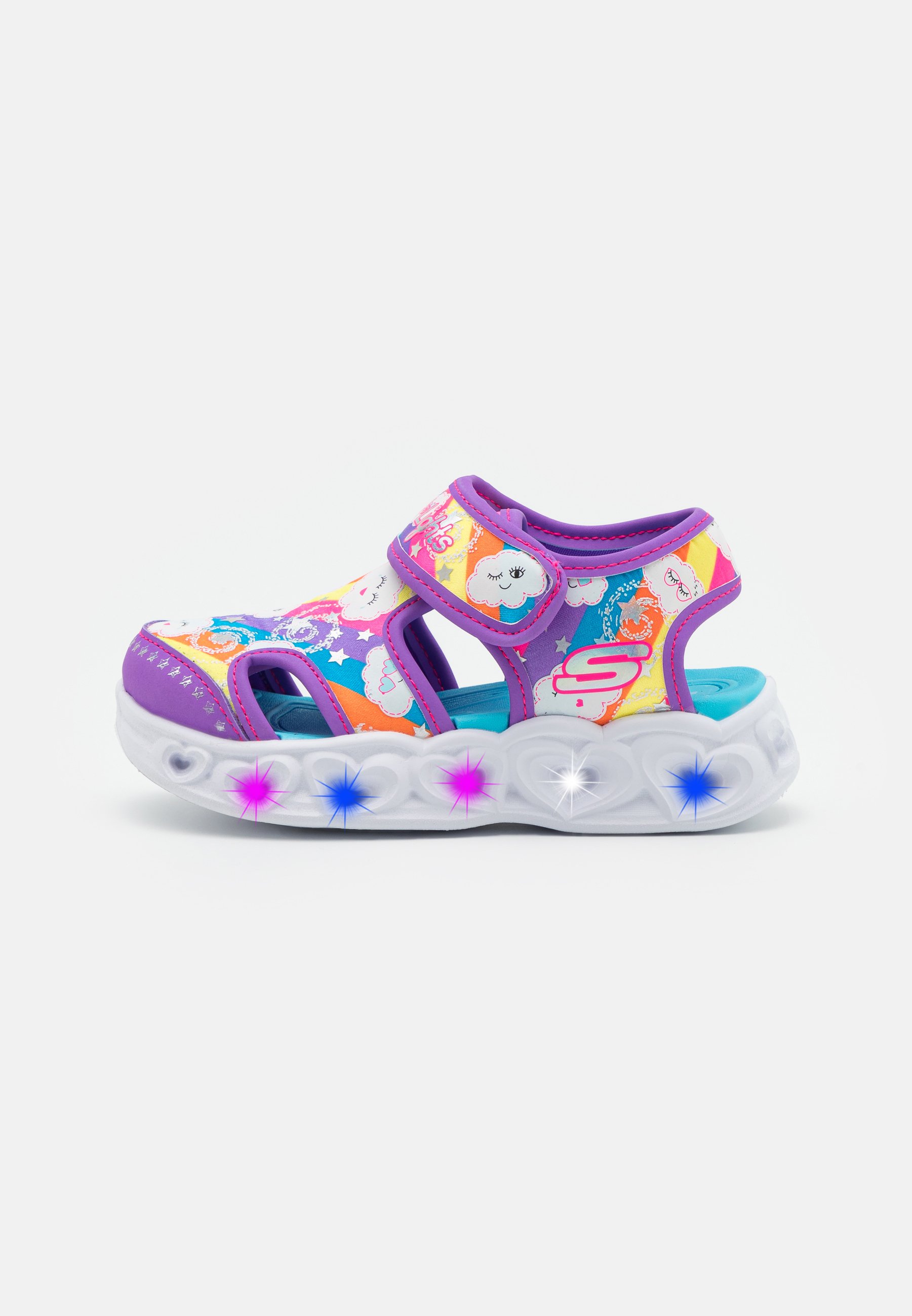 Skechers HEART LIGHTS  - Sandals - lavender/mult-coloured/lilac