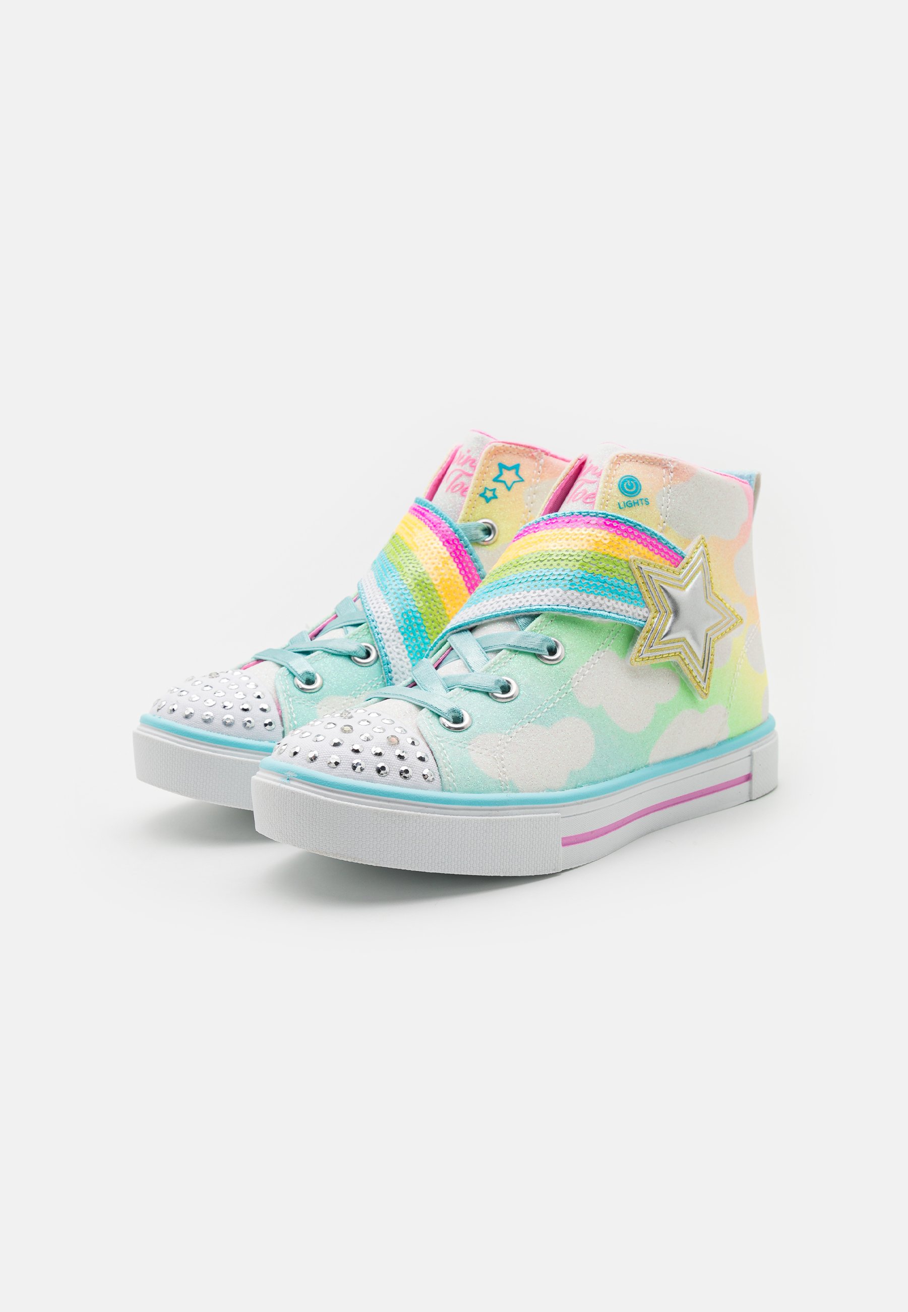 Skechers GLITTER CLOUDS GORE & STRAP  - High-top trainers - multi-coloured