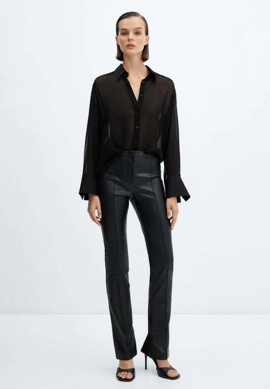 Mango JAZZY - Trousers - zwart/black
