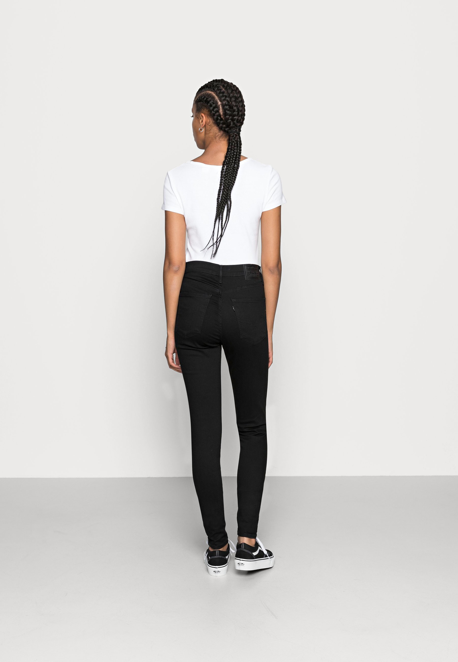 Levi's® MILE HIGH SUPER SKINNY - Jeans Skinny Fit - black galaxy/black denim