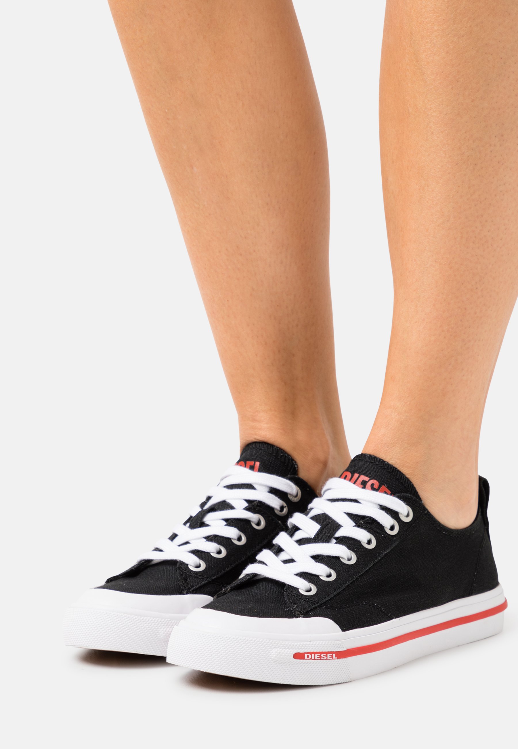 Diesel S-ATHOS LOW W - Trainers - black/white/black