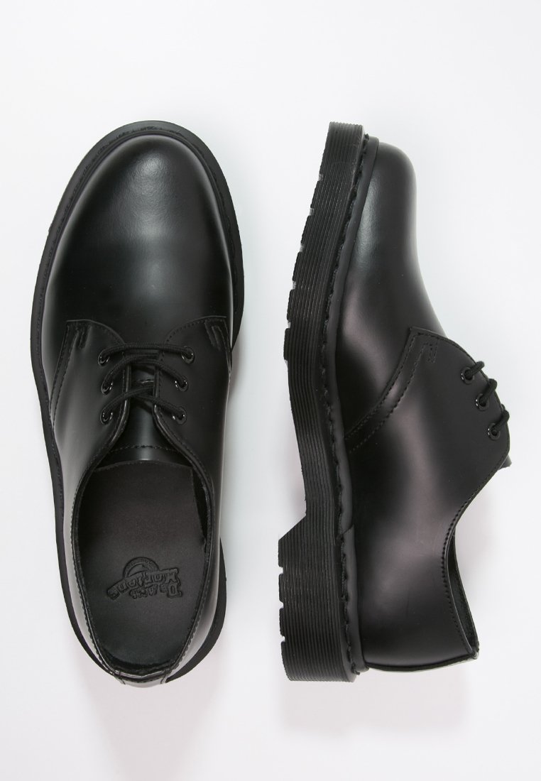 Dr. Martens 1461 VIRGINIA - Lace-ups - mono black/black