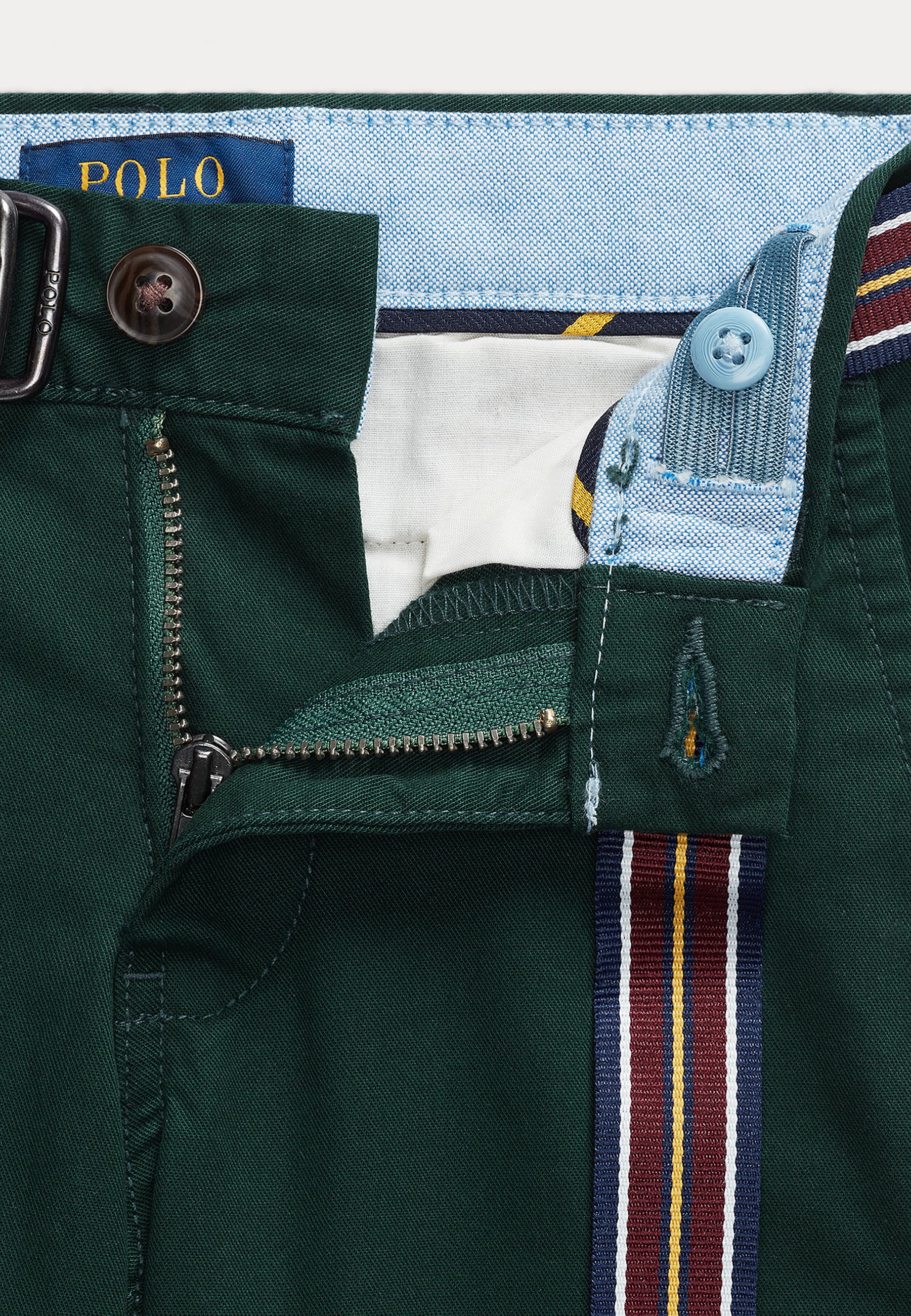 Polo Ralph Lauren BEDFORD PANTS FLAT FRONT - Trousers - moss agate/green