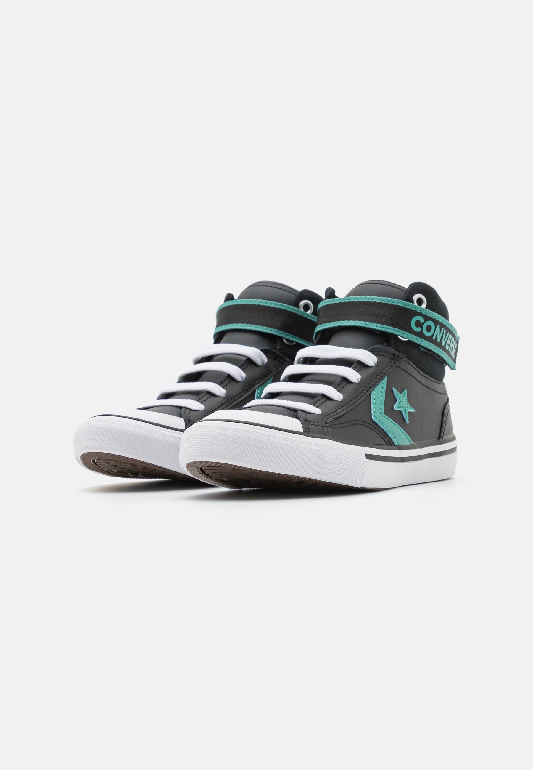 Converse PRO BLAZE STRAP EASY ON VARSITY CLUB UNISEX - High-top trainers - black/algae coast/white/black
