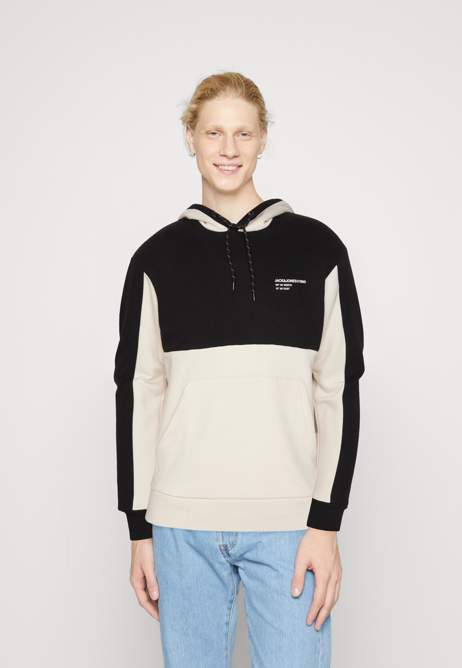 Jack &Jones JJEFORCE BLOCKING NOOS - Sweatshirt - moonbeam/off-white