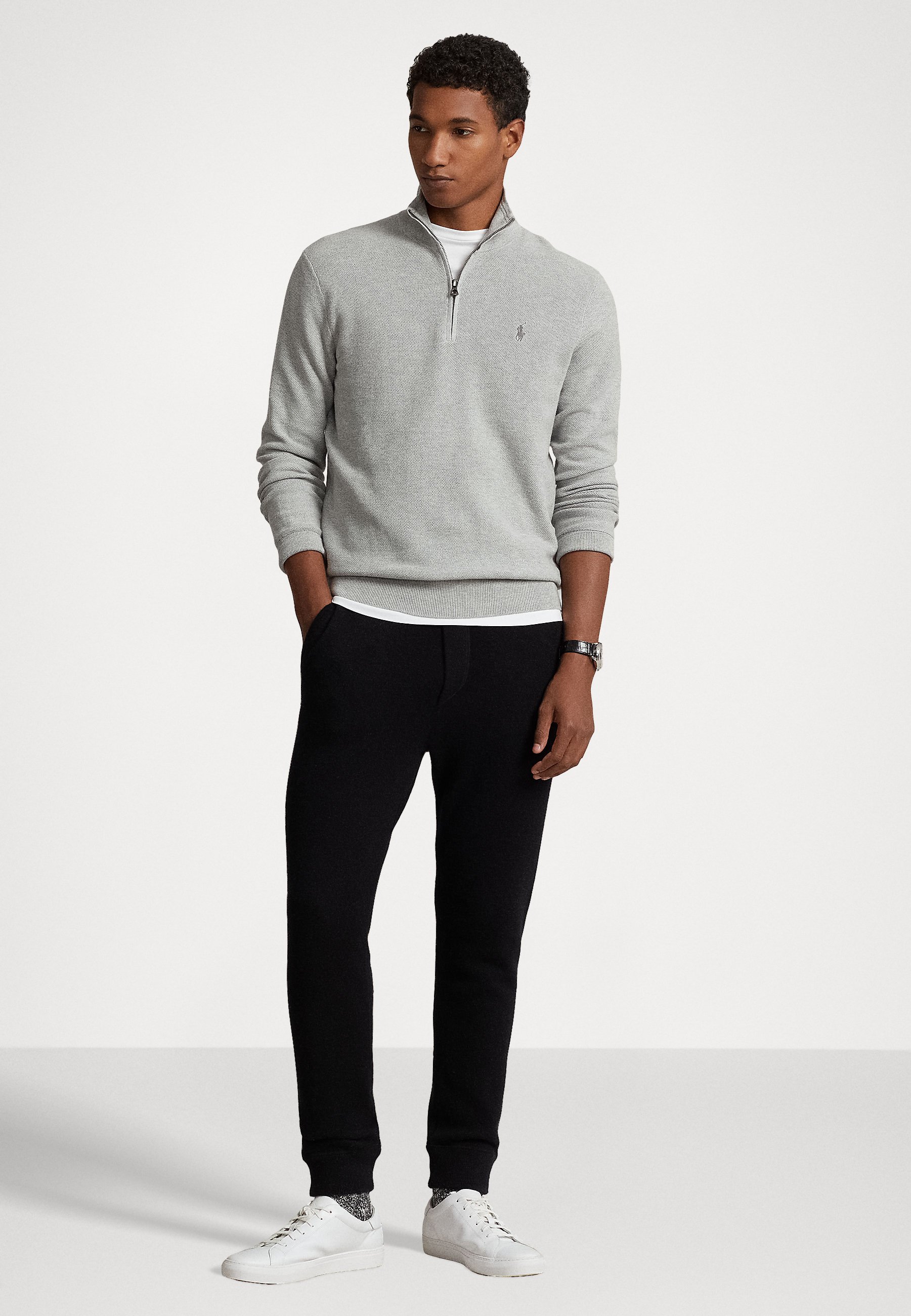 Polo Ralph Lauren LONG SLEEVE - Jumper - andover heather/grey
