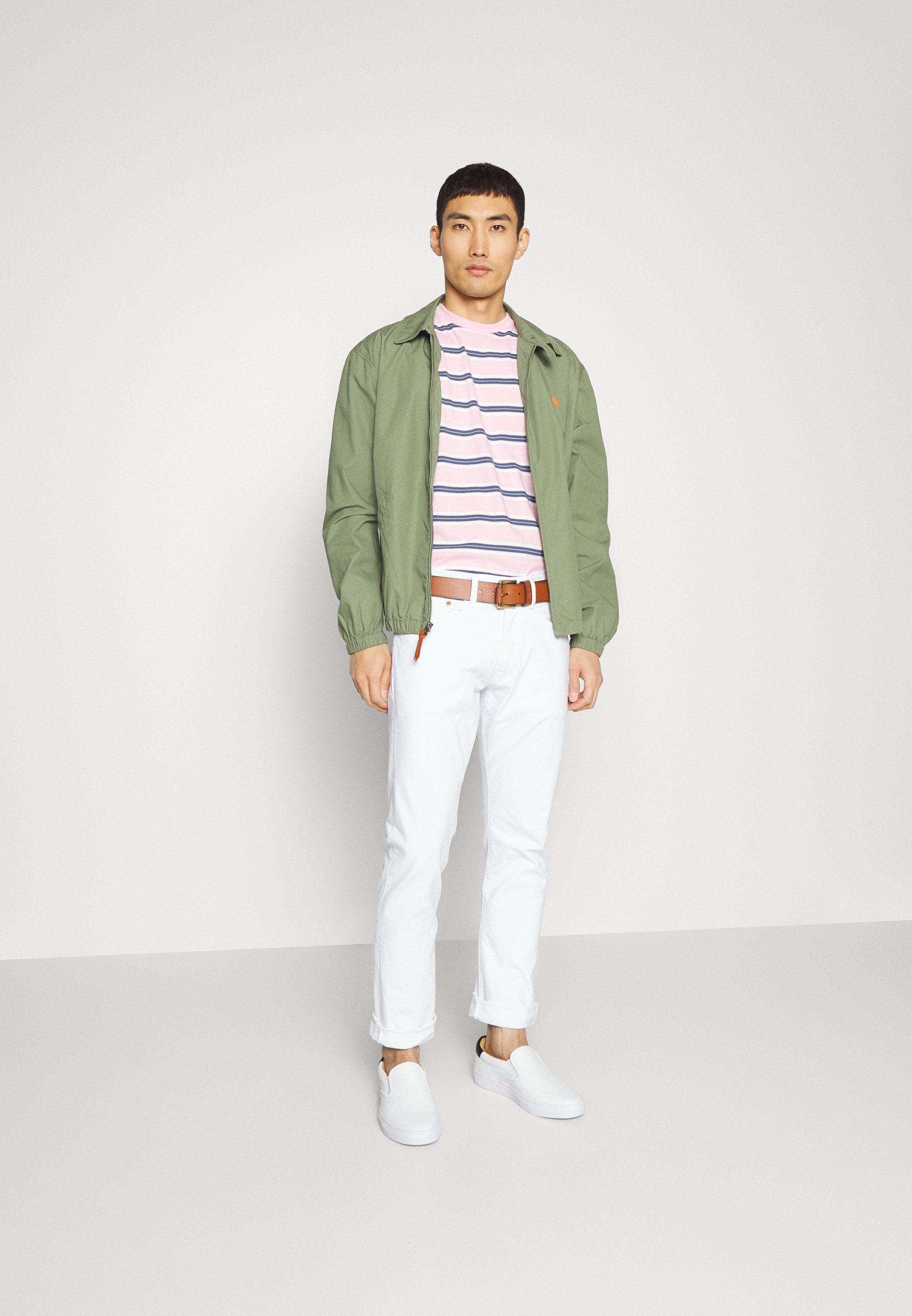 Polo Ralph Lauren VARICK 5-POCKET - Straight leg jeans - white/white denim
