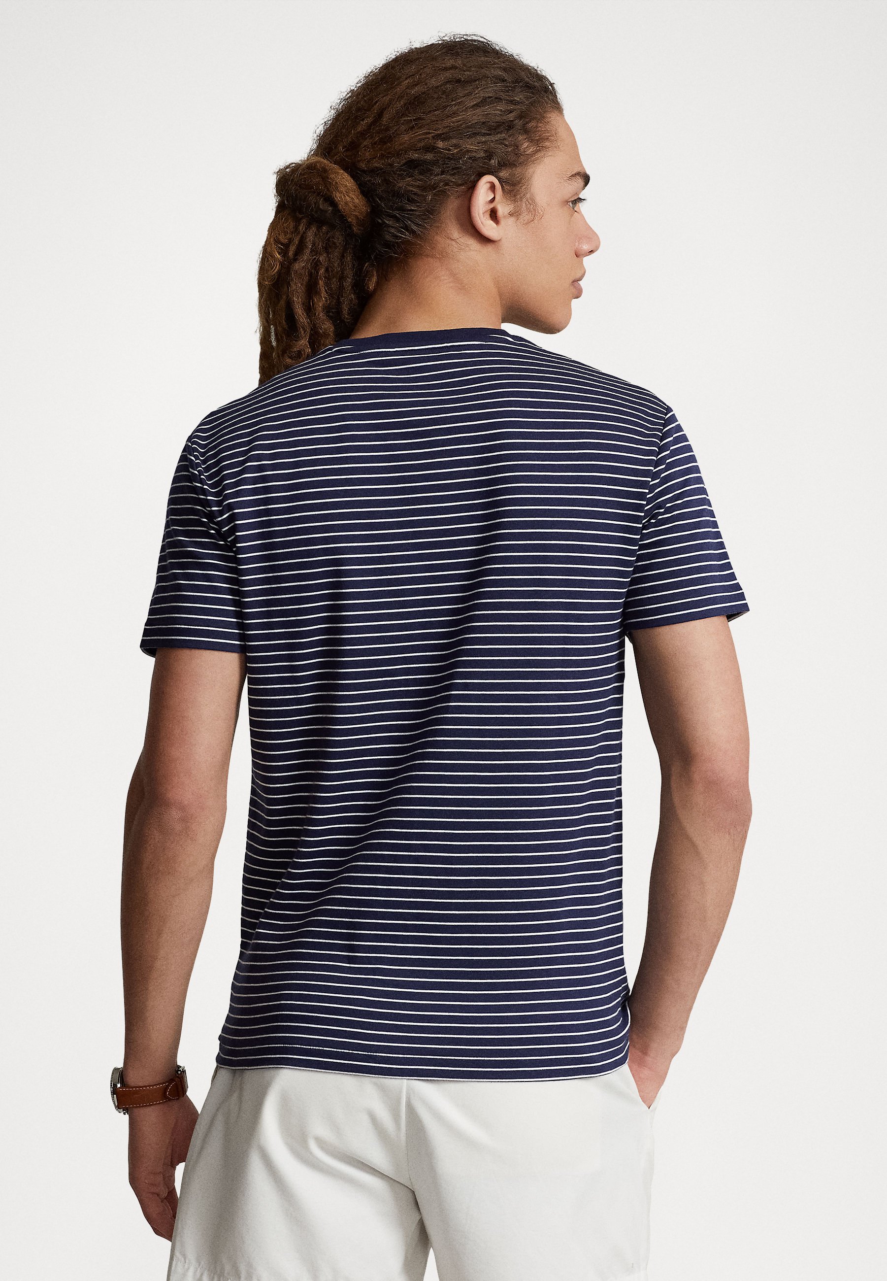 Polo Ralph Lauren SHORT SLEEVE - Print T-shirt - french navy/white/dark blue