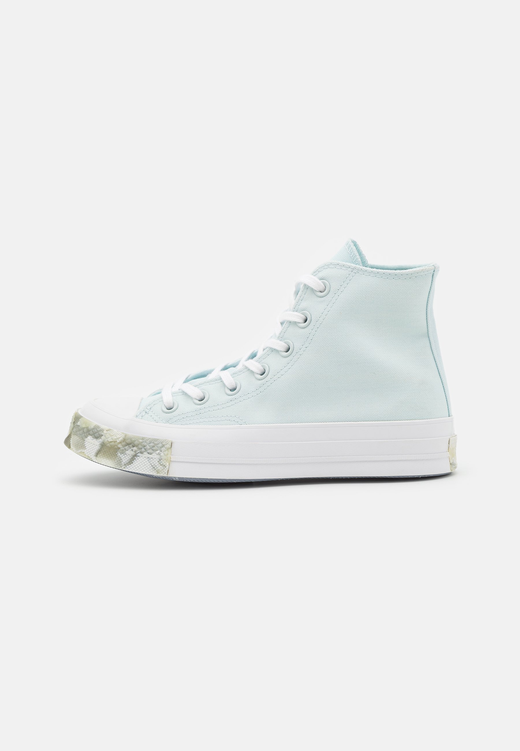 Converse CHUCK 70 MARBLED - High-top trainers - aqua mist/lunar grey/white/blue