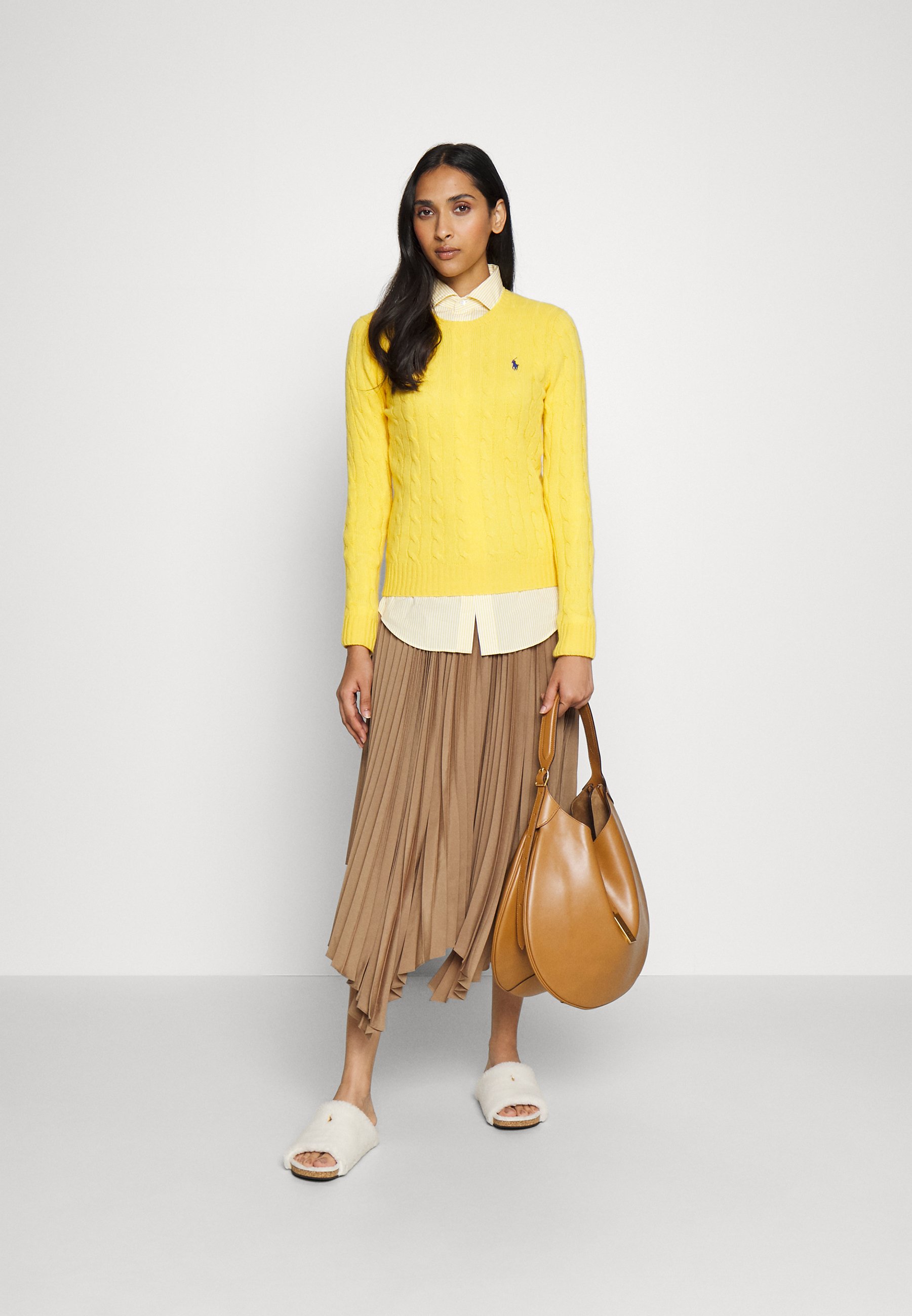 Polo Ralph Lauren JULIANNA LONG SLEEVE - Jumper - slicker yellow/yellow