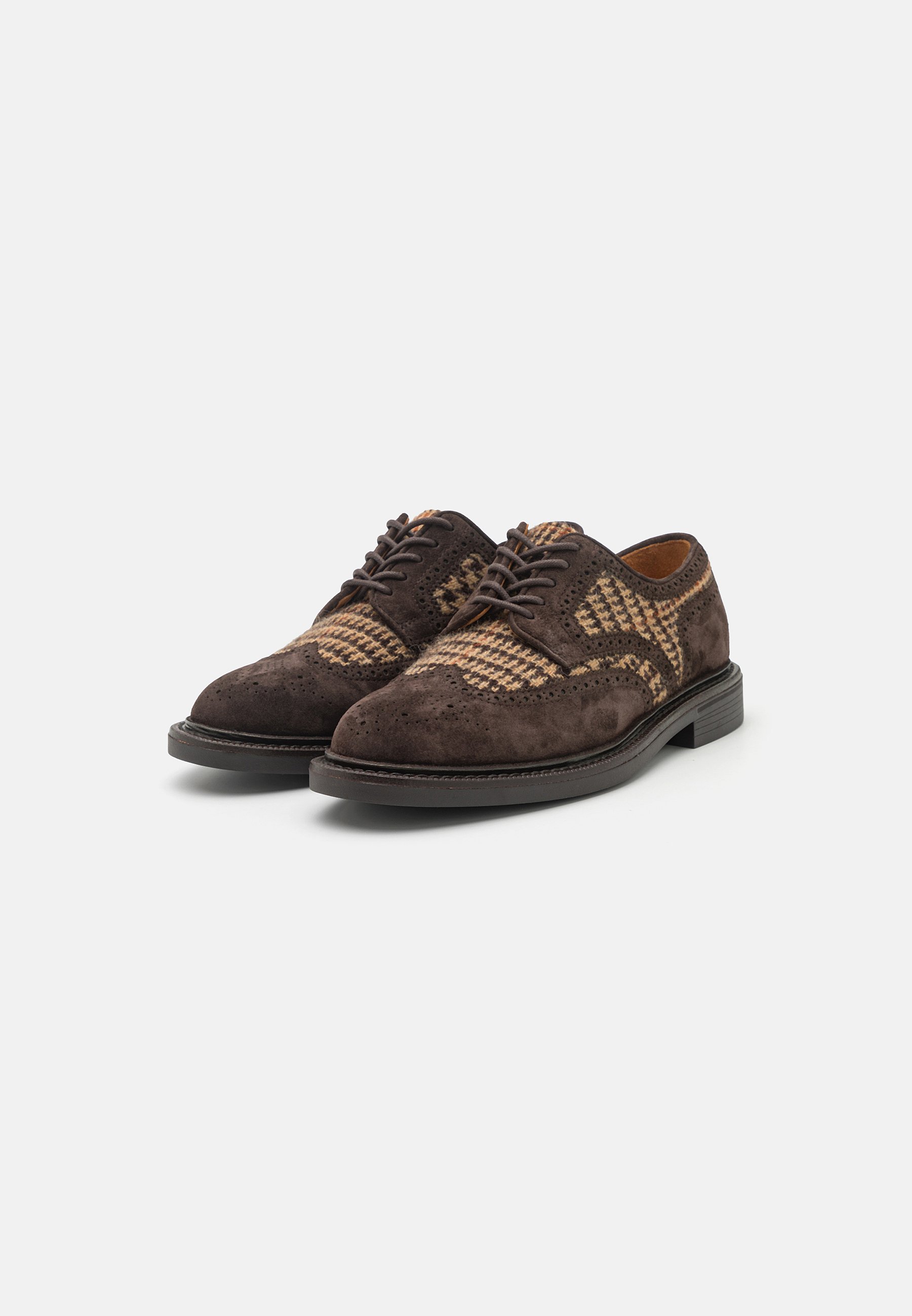 Polo Ralph Lauren FLATS OXFORD - Lace-ups - brown