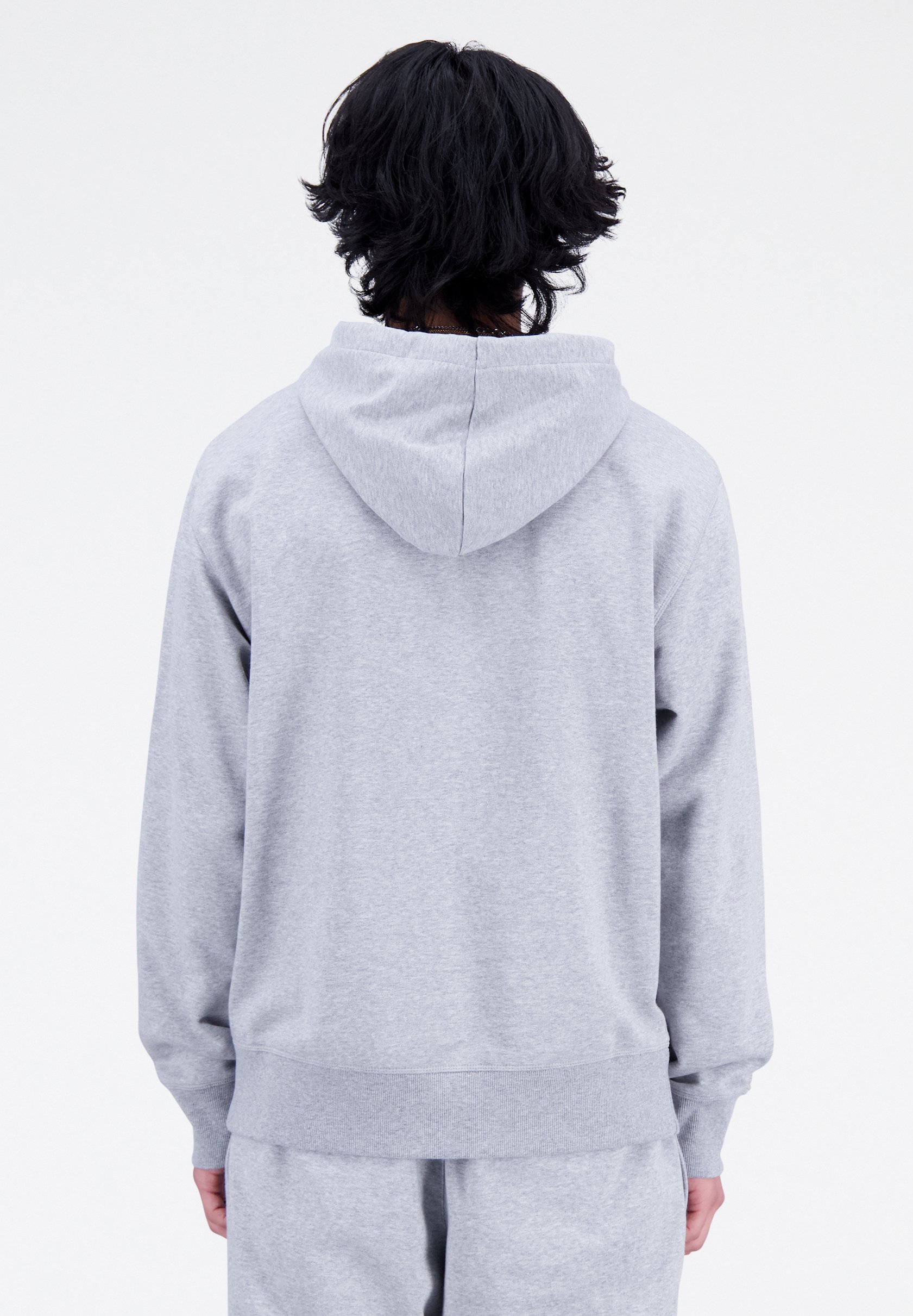 NB ESSENTIALS STACKED LOGO HOODIE - Hoodie - athletic grey/grey
